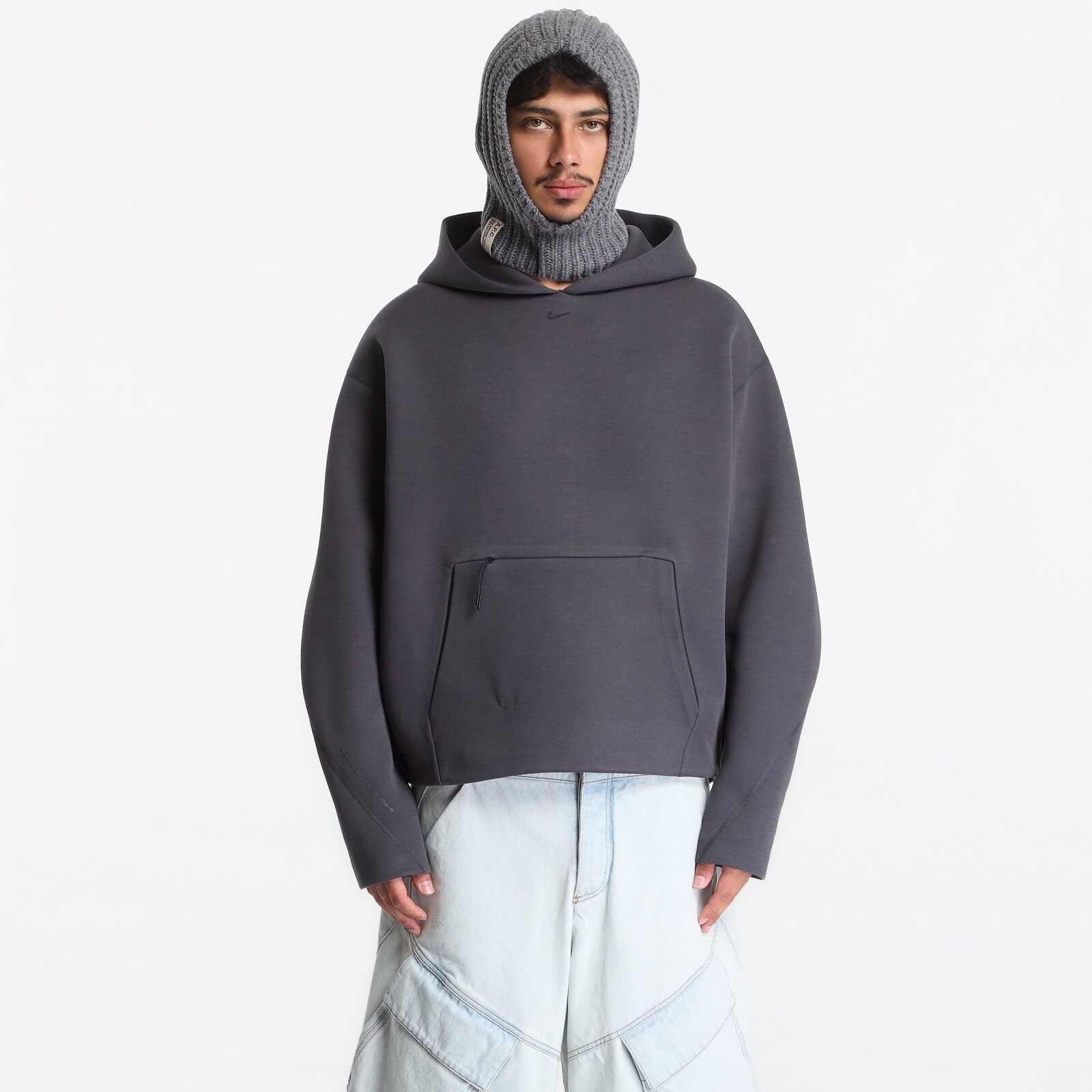Sweatshirt Nike Tech Men's Fleece Pullover Hoodie Anthracite/ Black L