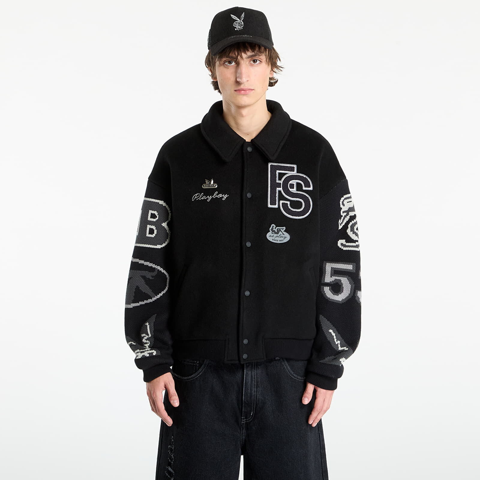 Jacket Playboy x FTSHP Varsity Jacket UNISEX Black C XXL