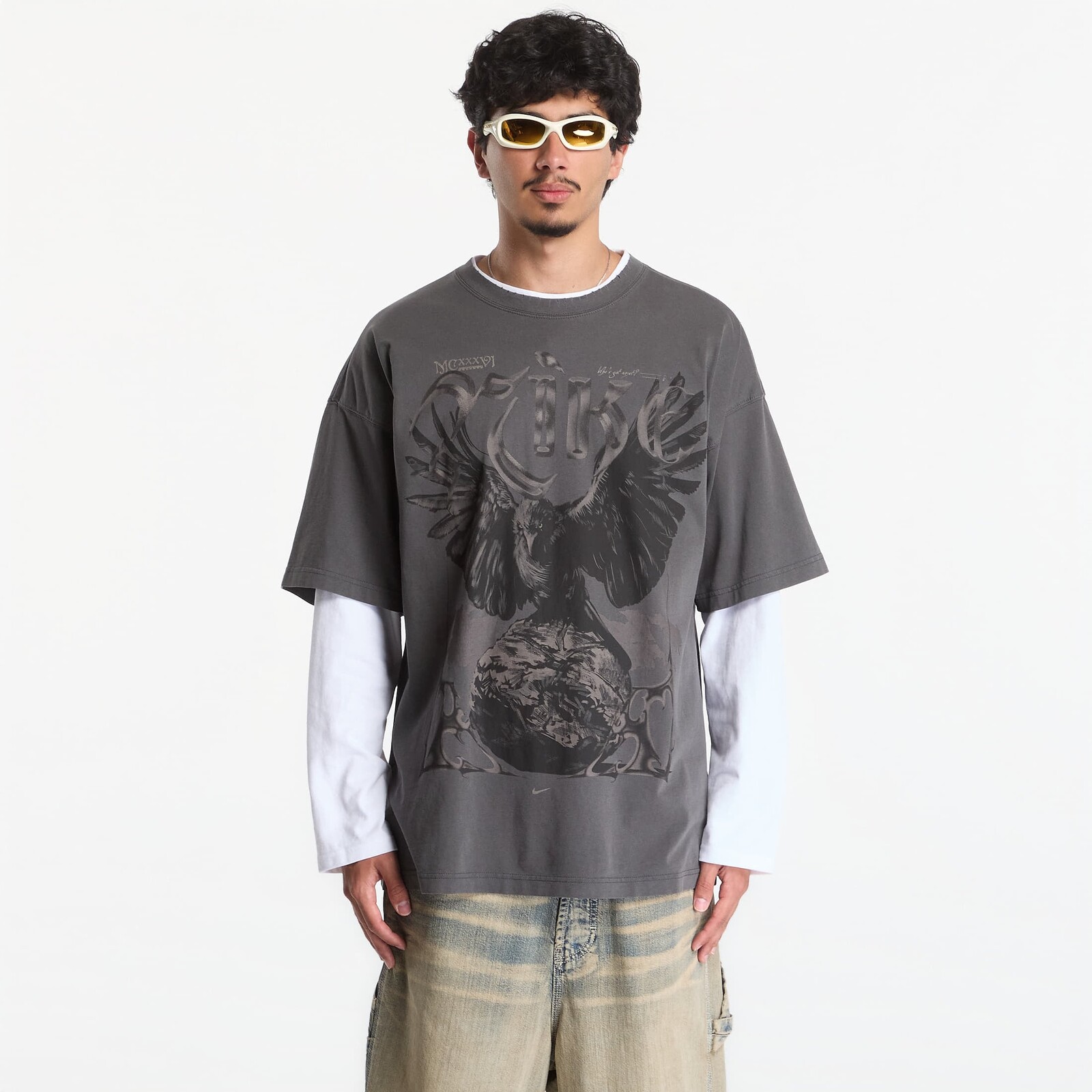 T-shirt Nike Men's Basketball Oversized T-Shirt Black M