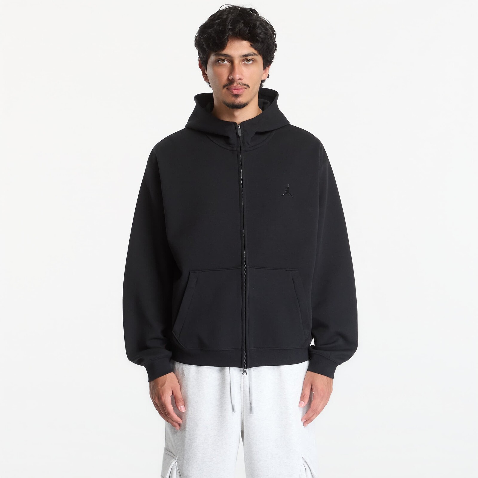 Sweatshirt Jordan Sport Hoop Fleece Men's Dri-FIT Full-Zip Hoodie Black L