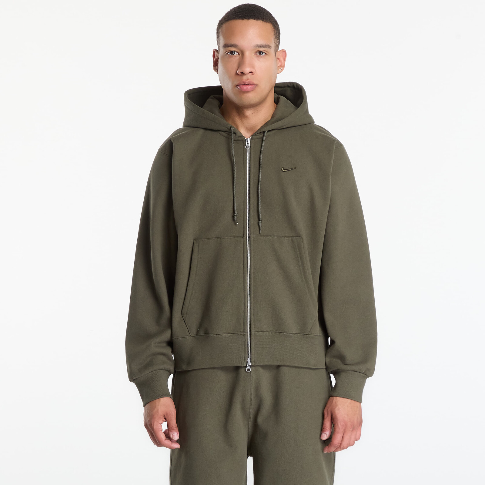 Sweatshirt Nike Men's Fleece Full-Zip Hoodie Cargo Khaki M