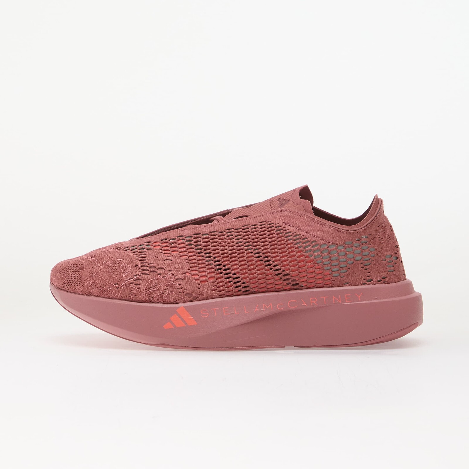 Sneakers adidas by Stella McCartney ADIZERO EVO SL Preloved Crimson/ Solar Turbo/ Reflective Silver UK 8