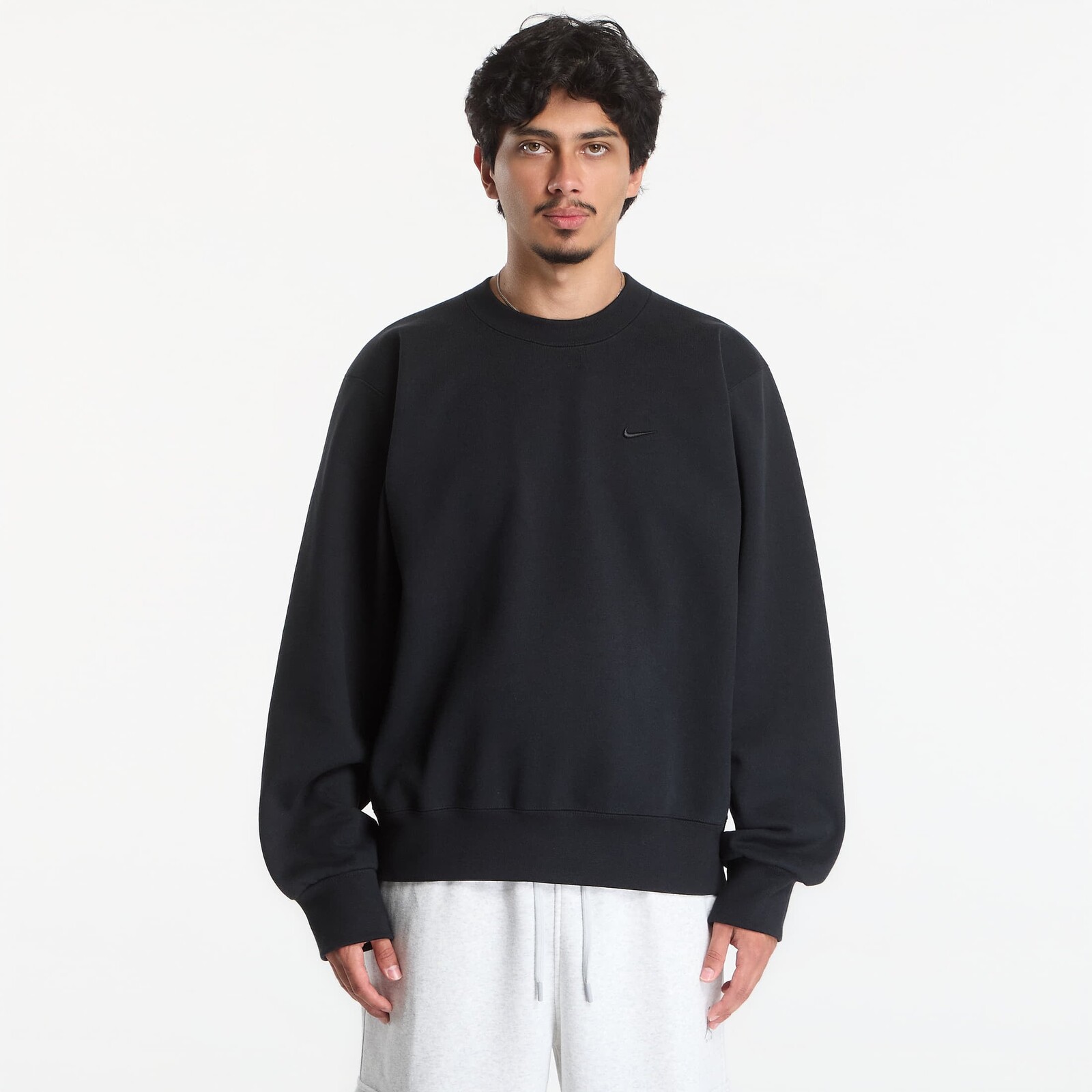 Sweatshirt Nike Men's Fleece Crew-Neck Sweatshirt Black XL