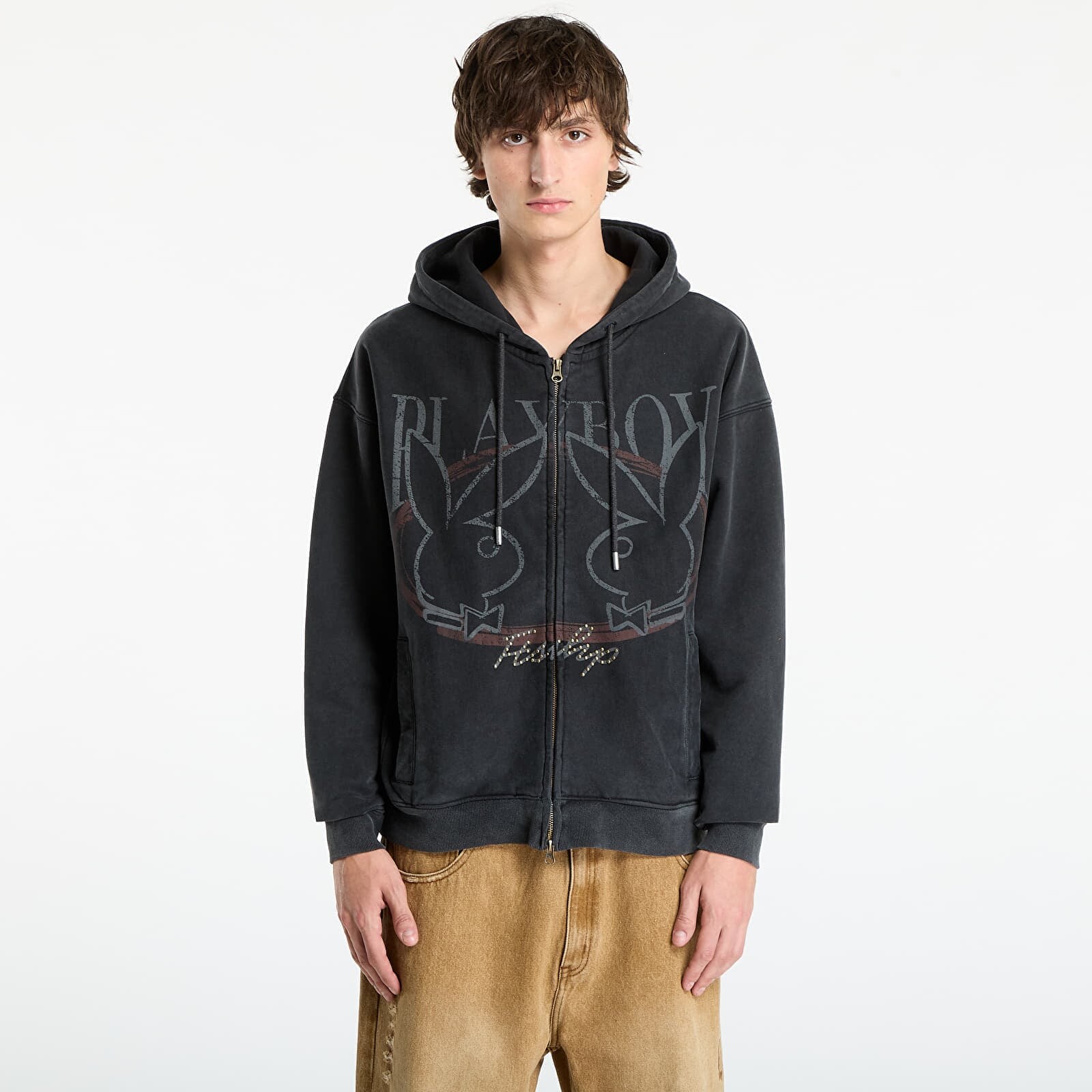 Sweatshirt Playboy x FTSHP Zip-Up Hoodie UNISEX Black S
