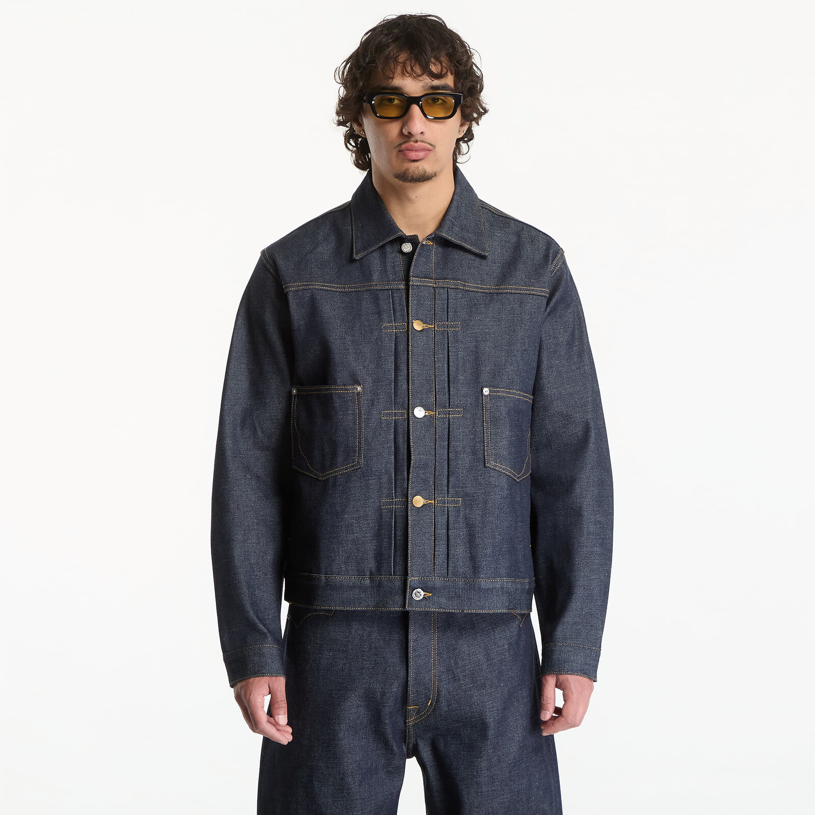 Jacket A.P.C. x Brain Dead Trucker Jacket UNISEX Blue L
