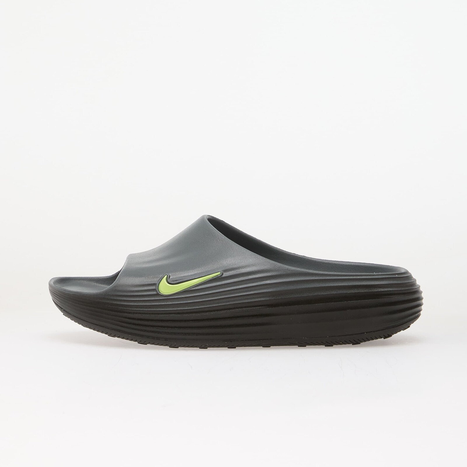 Sneakers Nike ReactX Rejuven8 Men's Slides Cool Grey/ Volt-Black UK 5.5