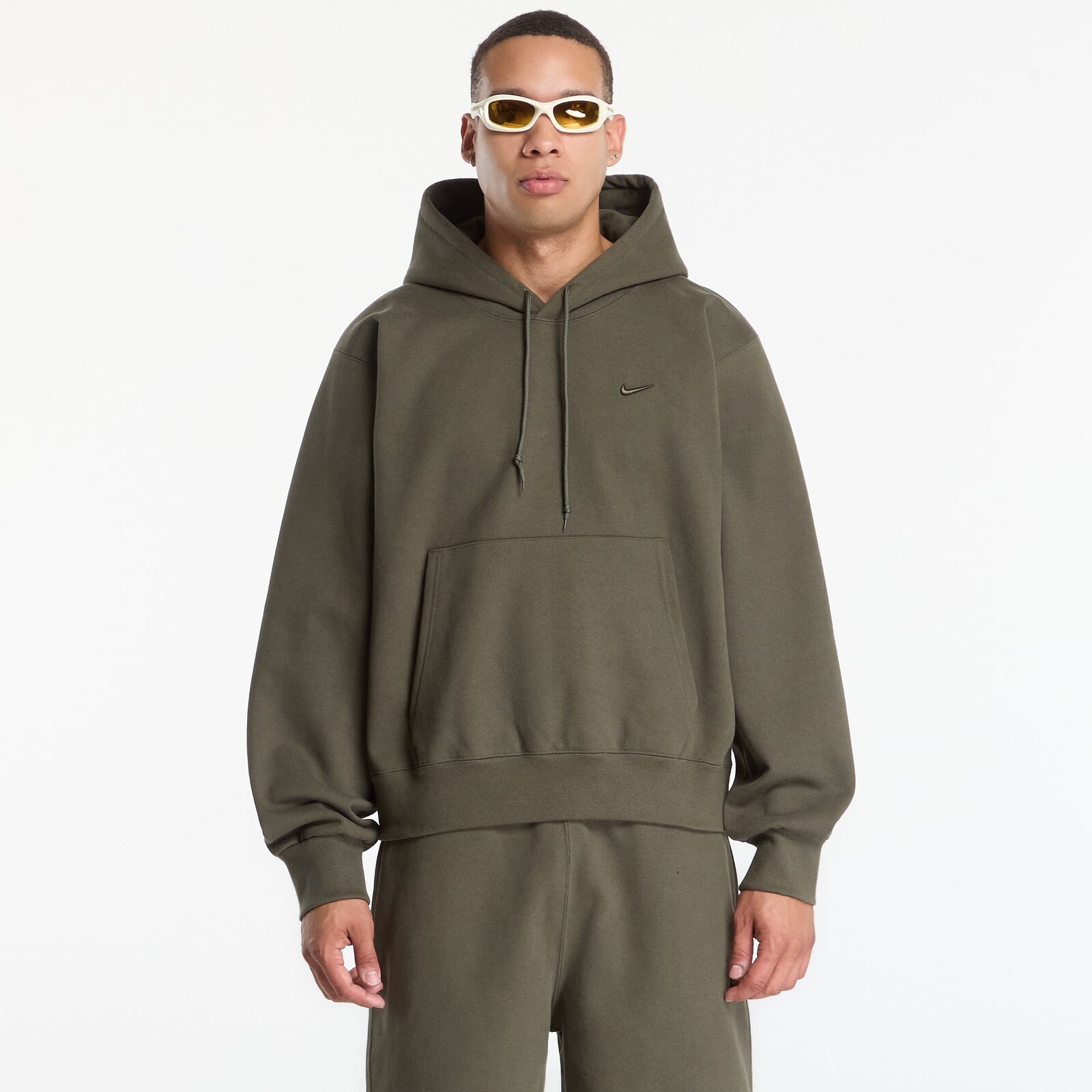 Sweatshirt Nike Men's Fleece Hoodie Cargo Khaki L