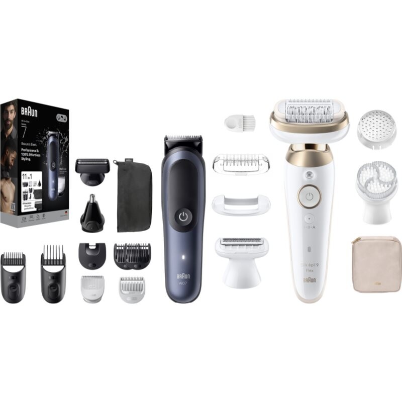 Braun Silk-épil 9 & All-In-One Series 7 set for hair and body