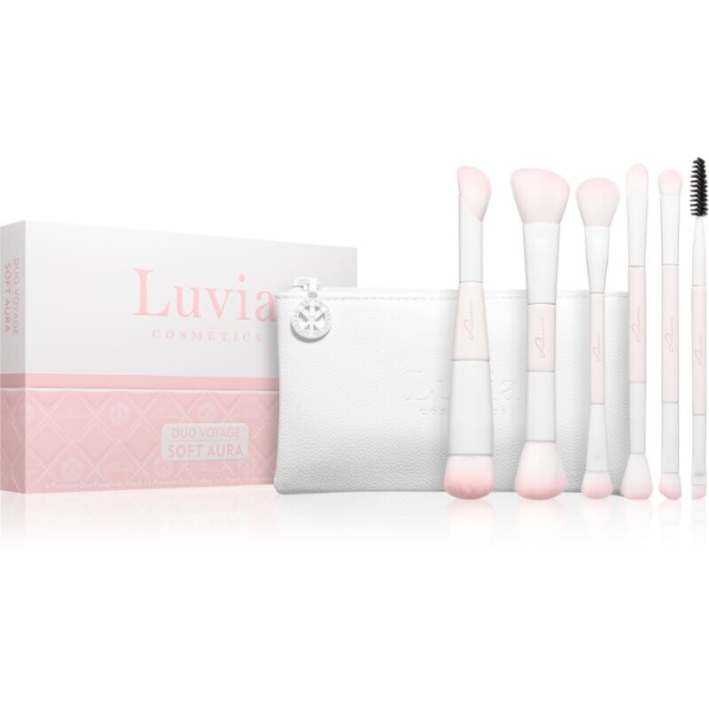 Luvia Cosmetics Duo Voyage travel brush set with bag