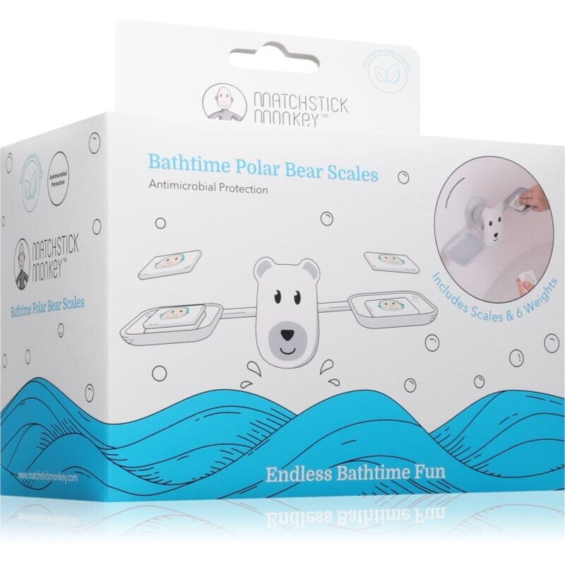 Matchstick Monkey Bathtime Scale Polar Bear balance game for the bath 12m+ 1 pc