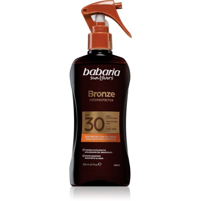 Babaria Sun Bronze Spray Sun Protector Oil protective oil SPF 30 200 ml