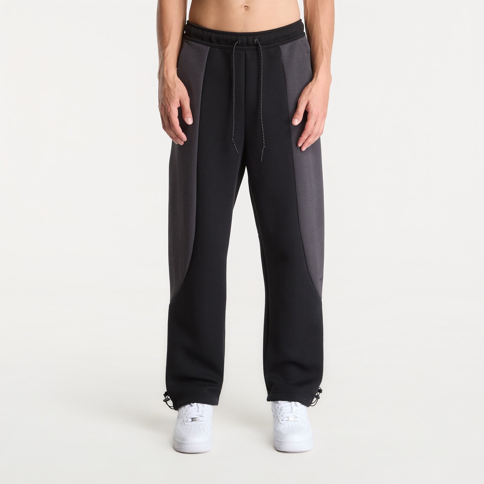 Pants Nike Tech Men's Color-Block Open-Hem Fleece Pants Black/ Anthracite/ Black L