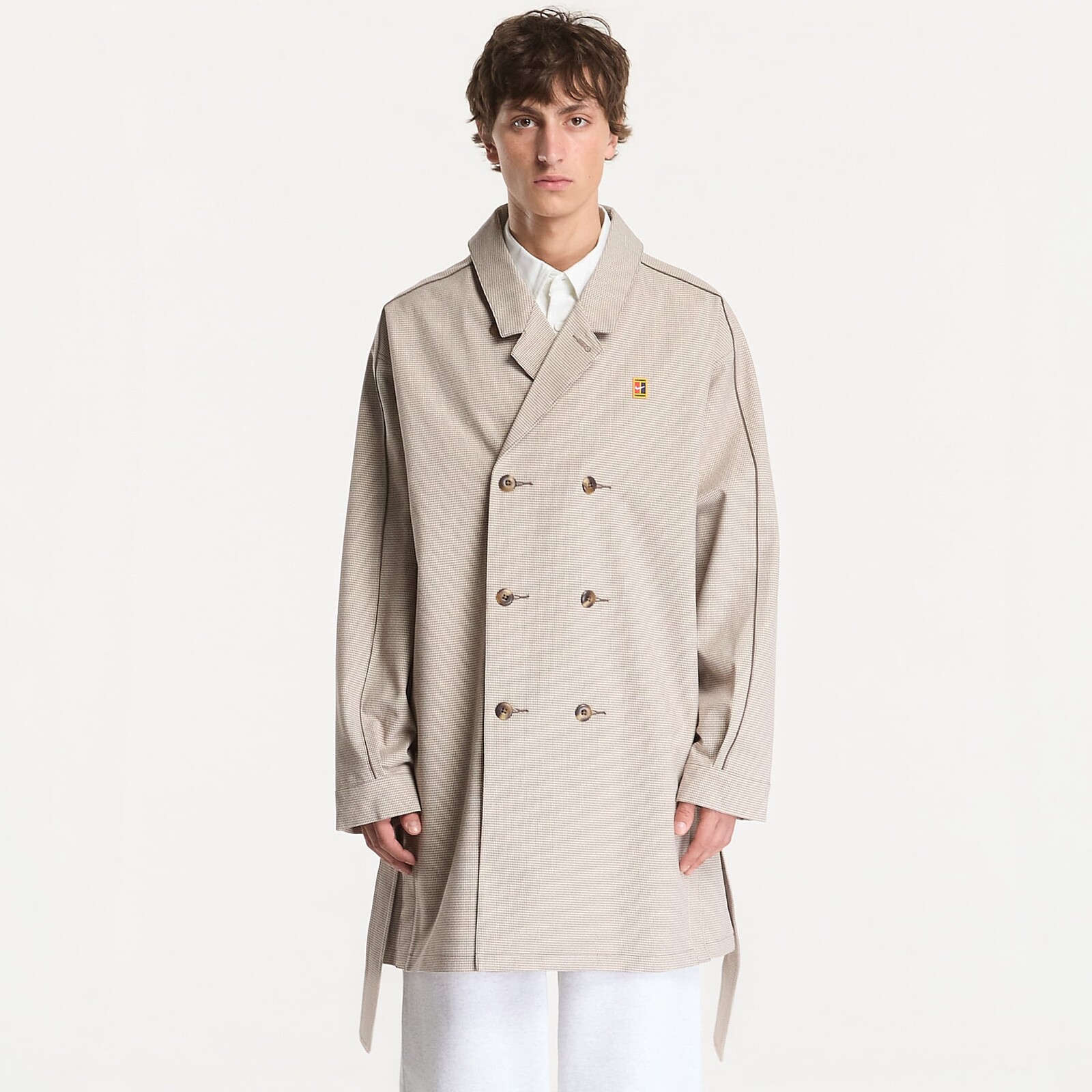 Coat Nike Club Rules Men's Trench Coat Mink Brown/ Sanddrift/ Ironstone L