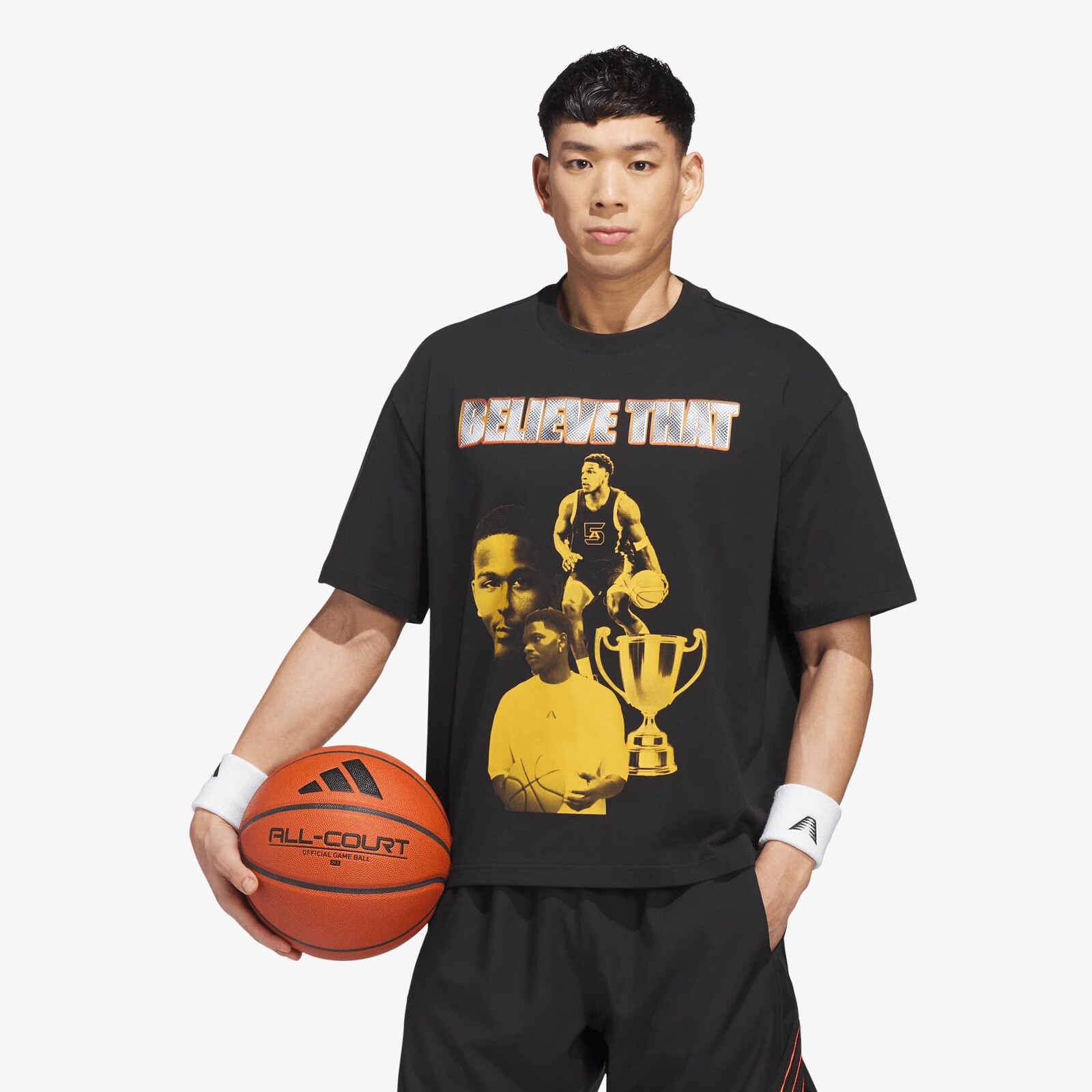 T-shirt adidas Anthony Edwards Bling Tee Black XL