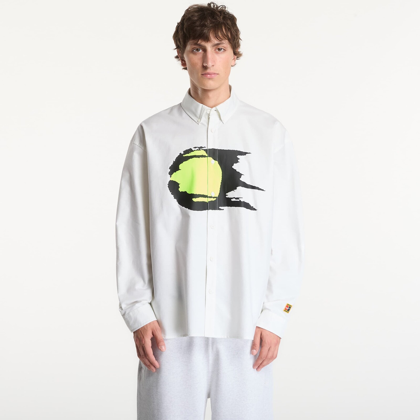 Shirt Nike Club Rules Men's Long-Sleeve Oxford Top Summit White/ Summit White S