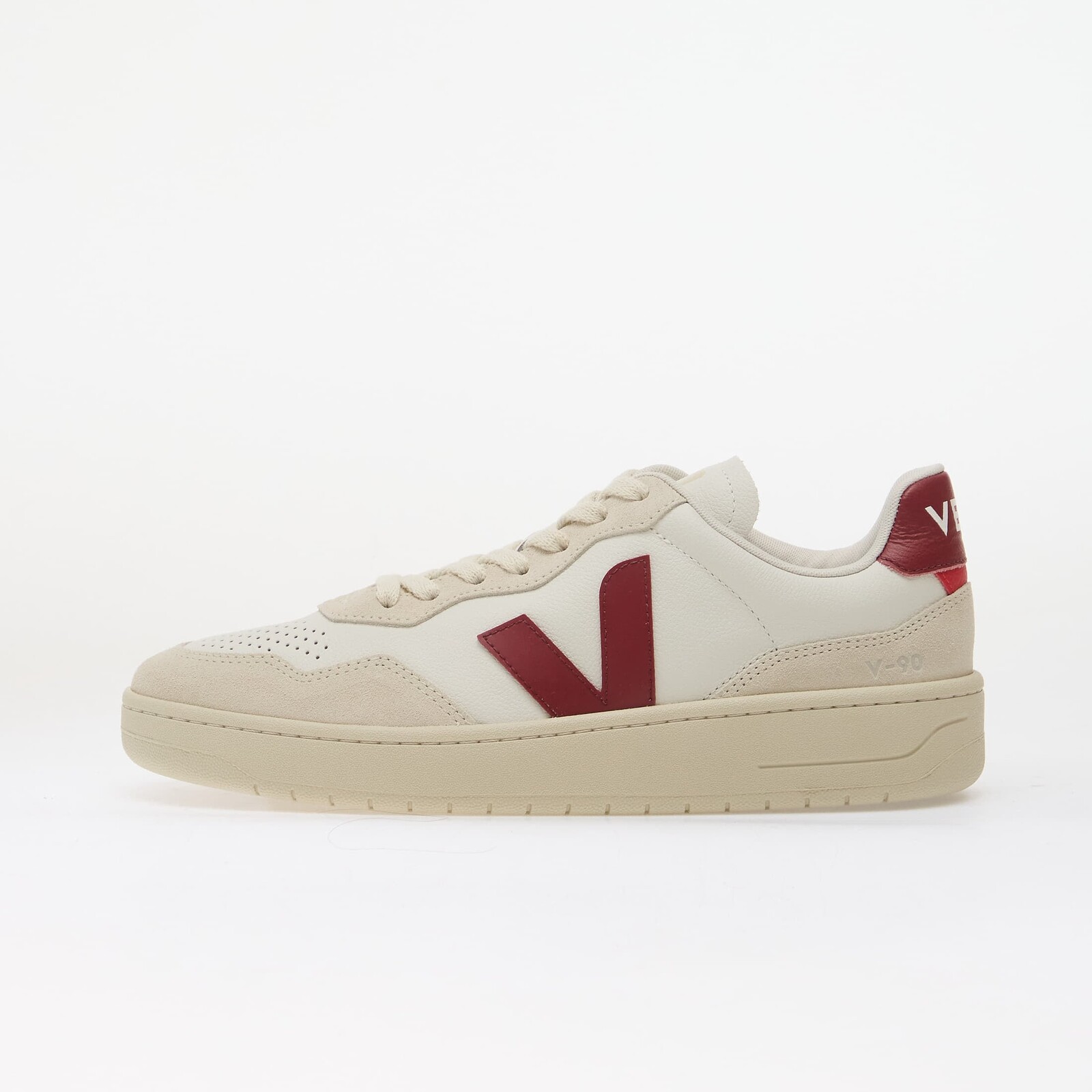 Sneakers Veja V-90 O.T. White/ Marsala/ Natural UK 11