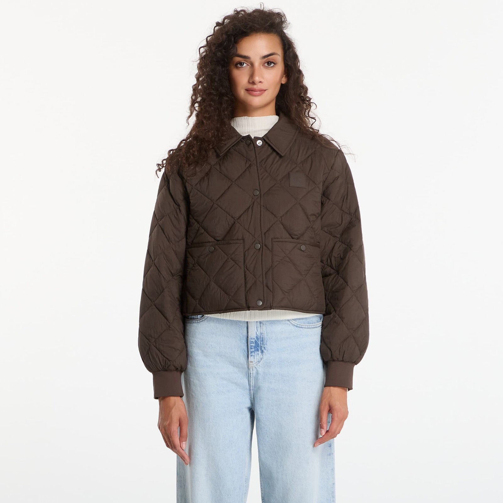 Jacket Calvin Klein Jeans Ulw Short Seasonal Quilted Liner Jacket Dark Coffee L