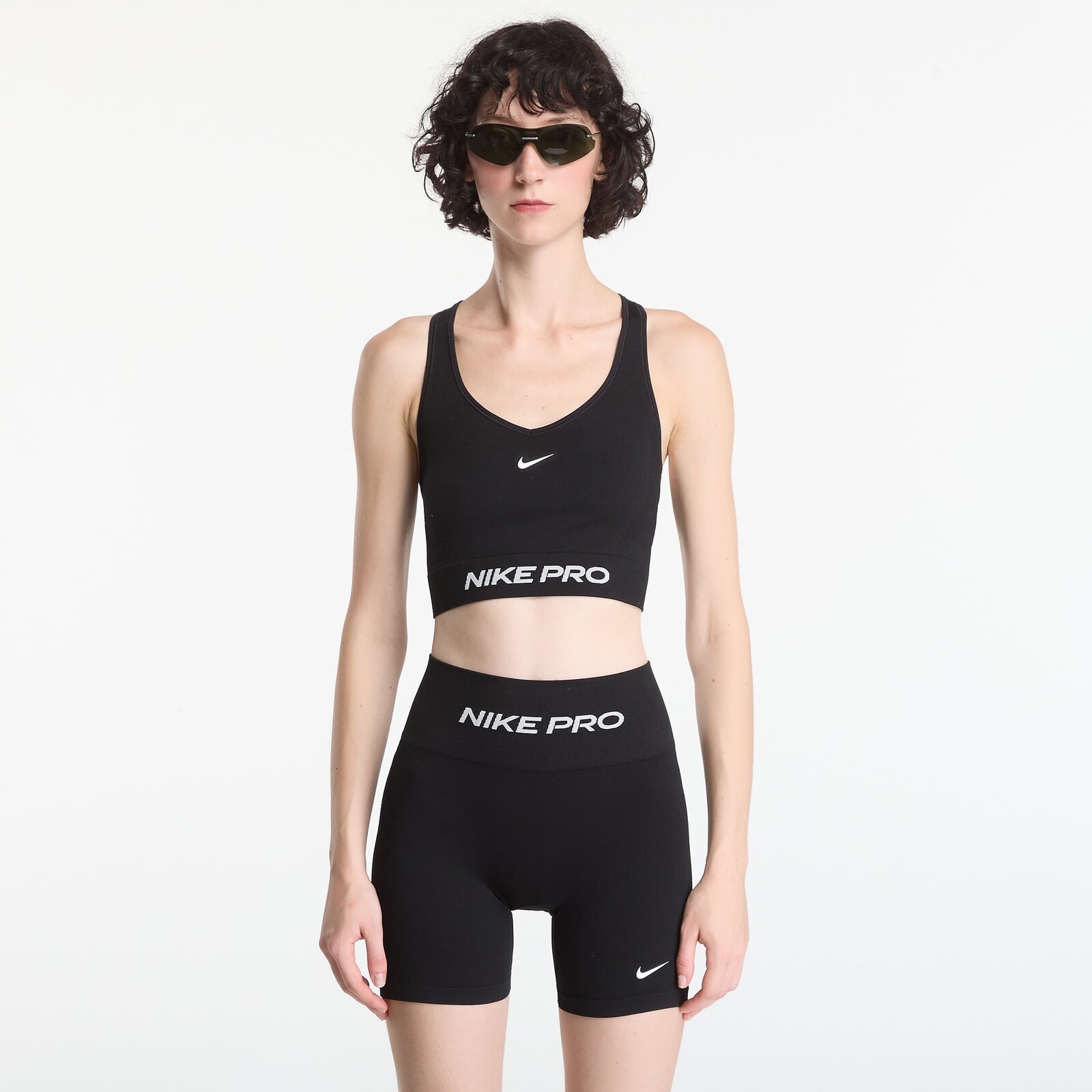 Nike Pro Seamless Women's Dri-FIT Tank Top Black/ White XS
