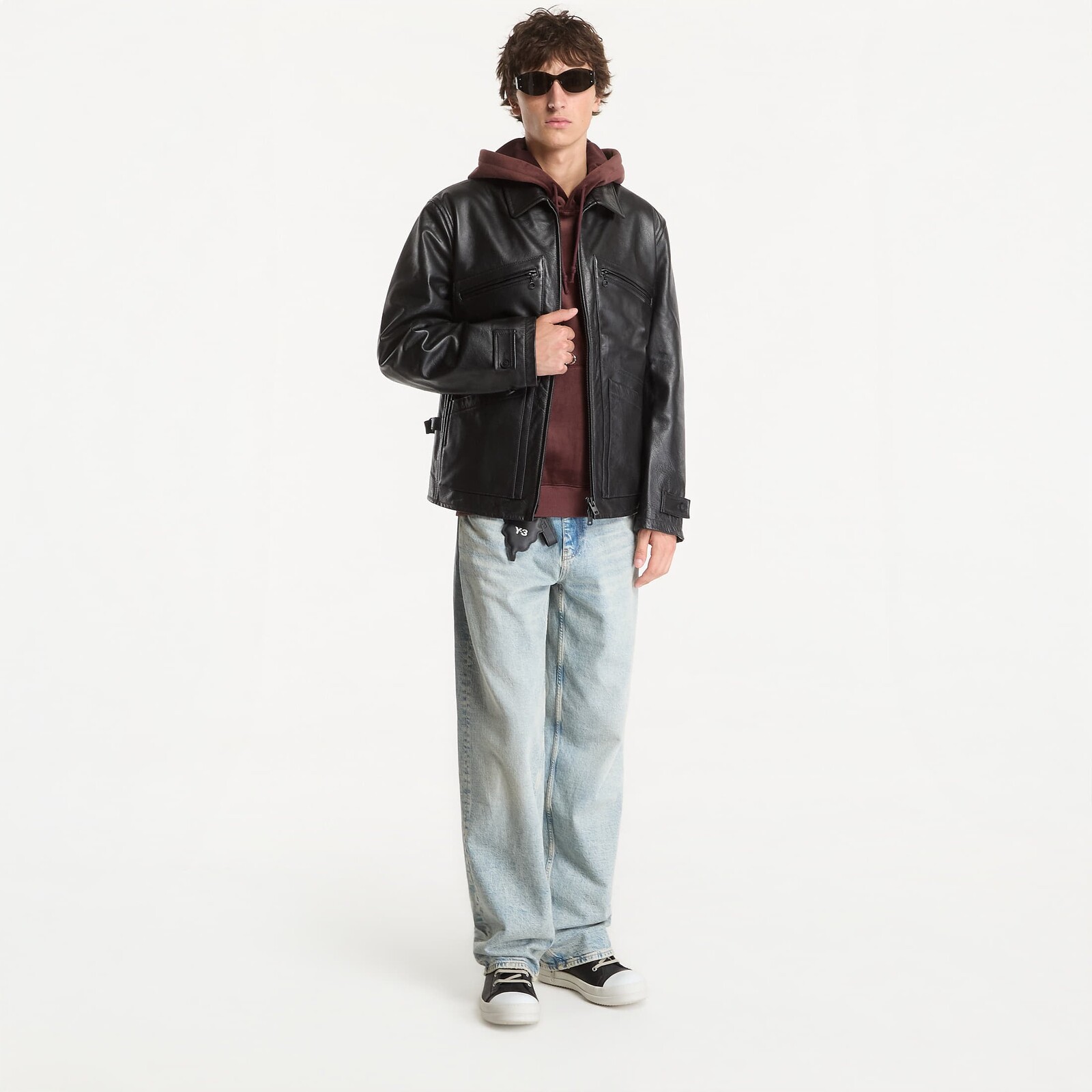 Jacket Y-3 Leather Blouson Black XL
