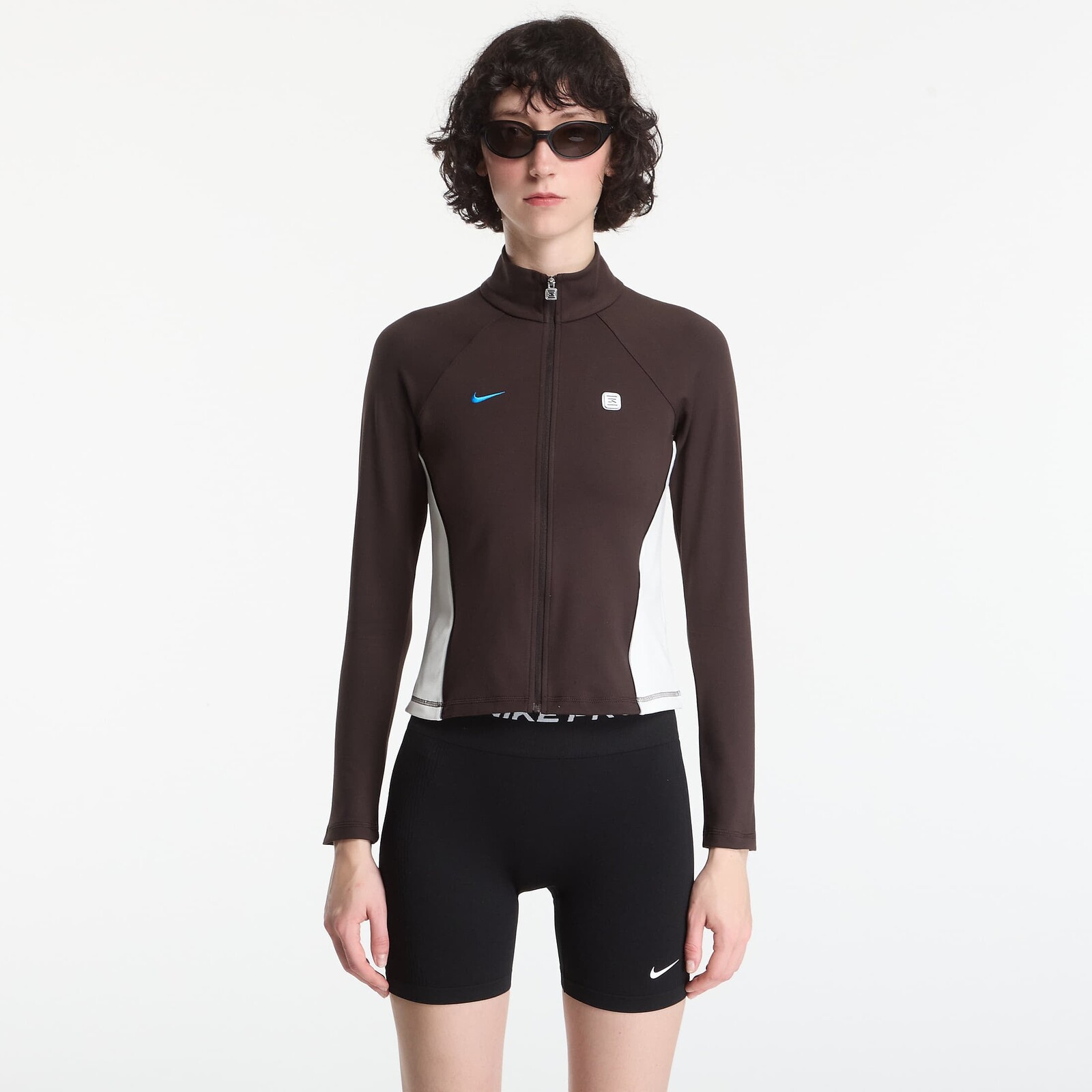 Sweatshirt Nike Sportswear Women's Full-Zip Long-Sleeve Top Velvet Brown/ Sail M