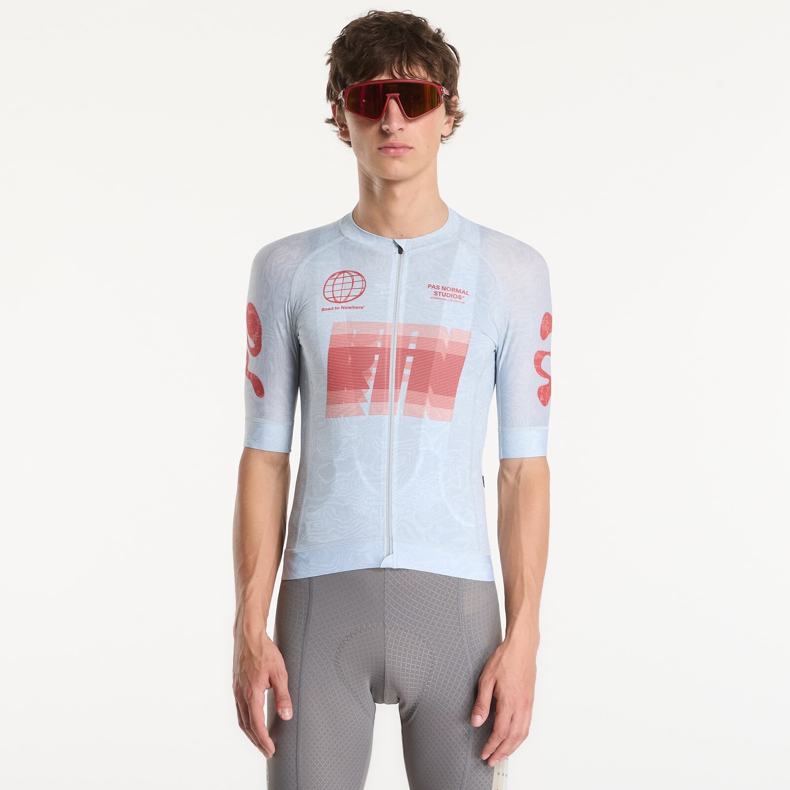 Pas Normal Studios Mechanism Logo Jersey AOP RTN Light Aqua XL