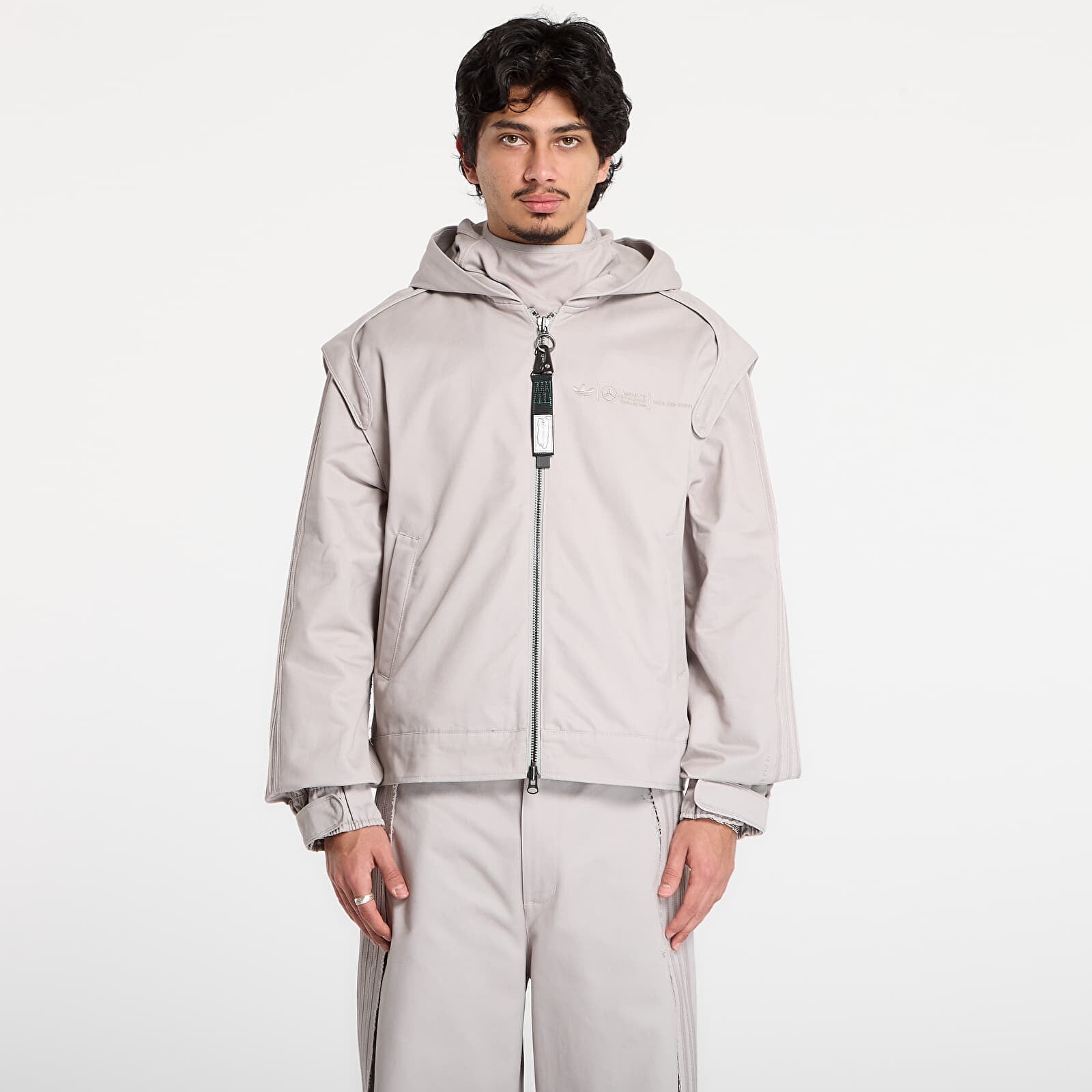 Sweatshirt adidas Bad Bunny X Mercedes - Amg Petronas Formula One Team Zip Up Track Top Clear Granite M