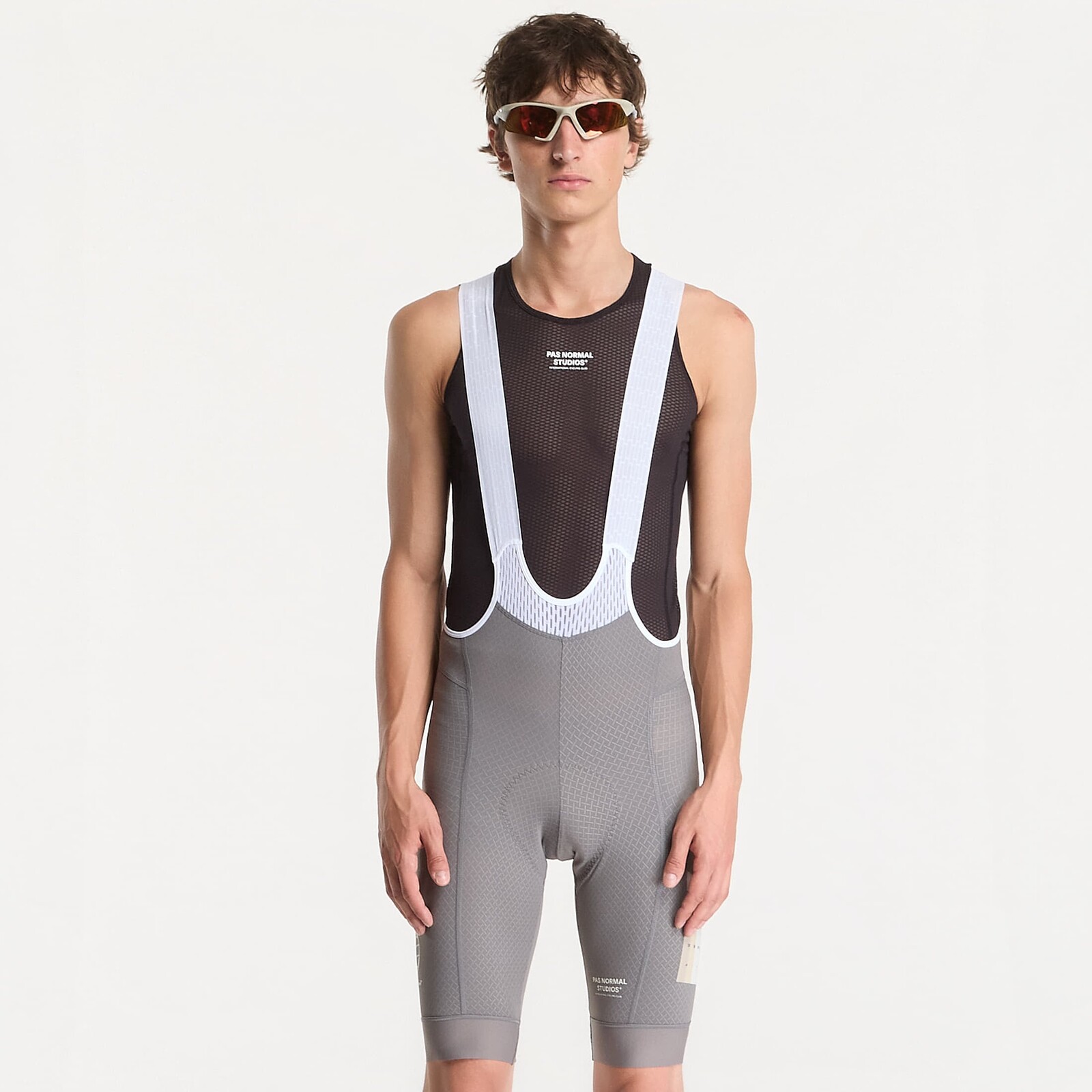 Pas Normal Studios Mechanism Logo Bibs Medium Grey L