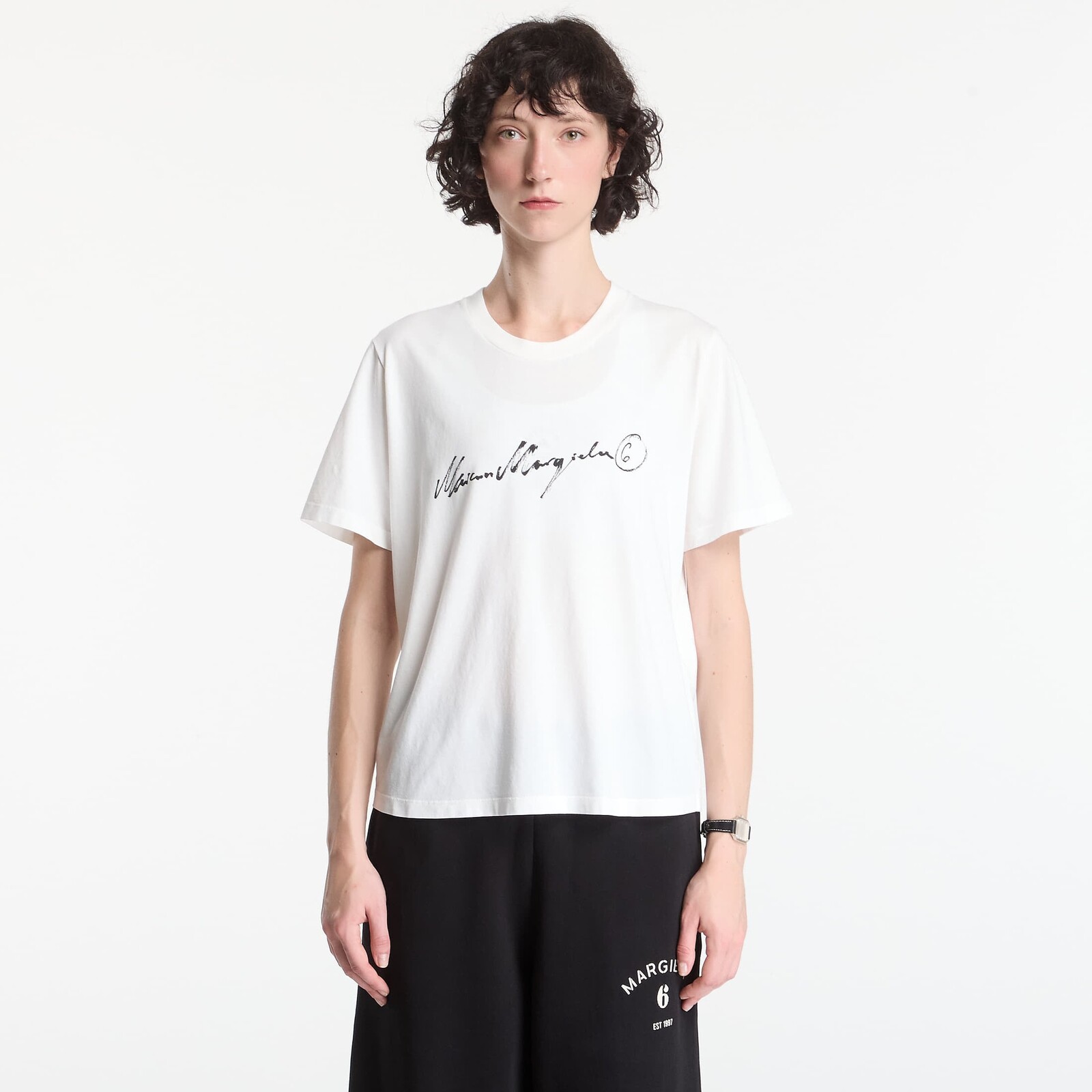 T-shirt MM6 T-Shirt Off White L