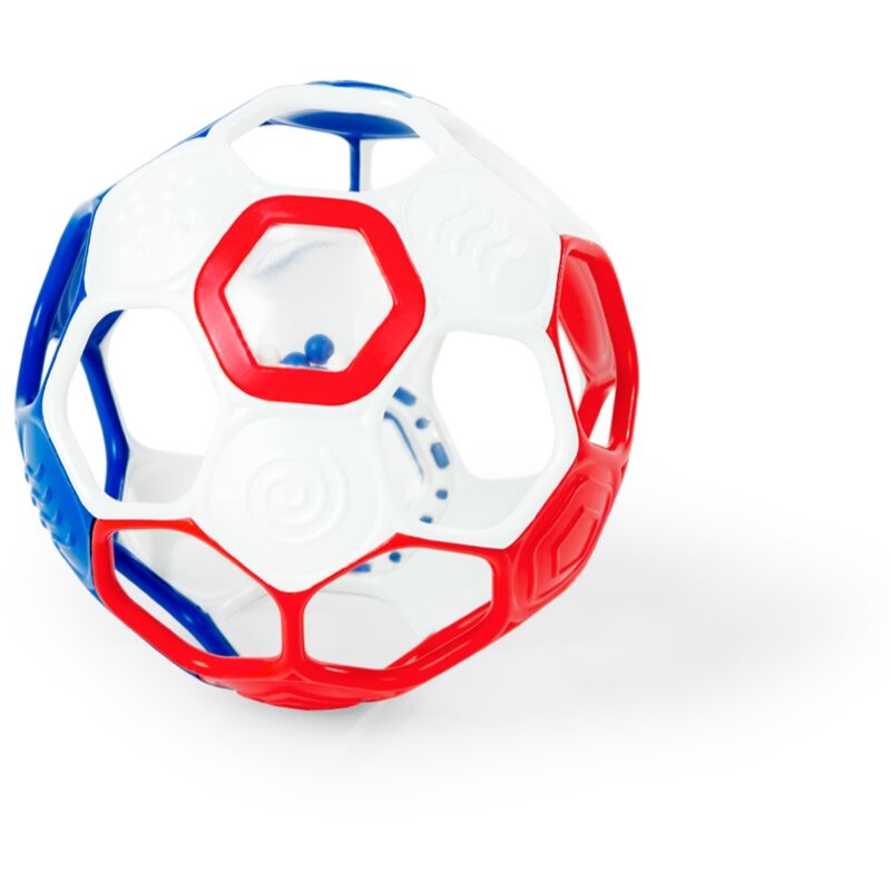 Oball Rattle Goals™ sensory ball Red, White & Blue 0m+ 1 pc