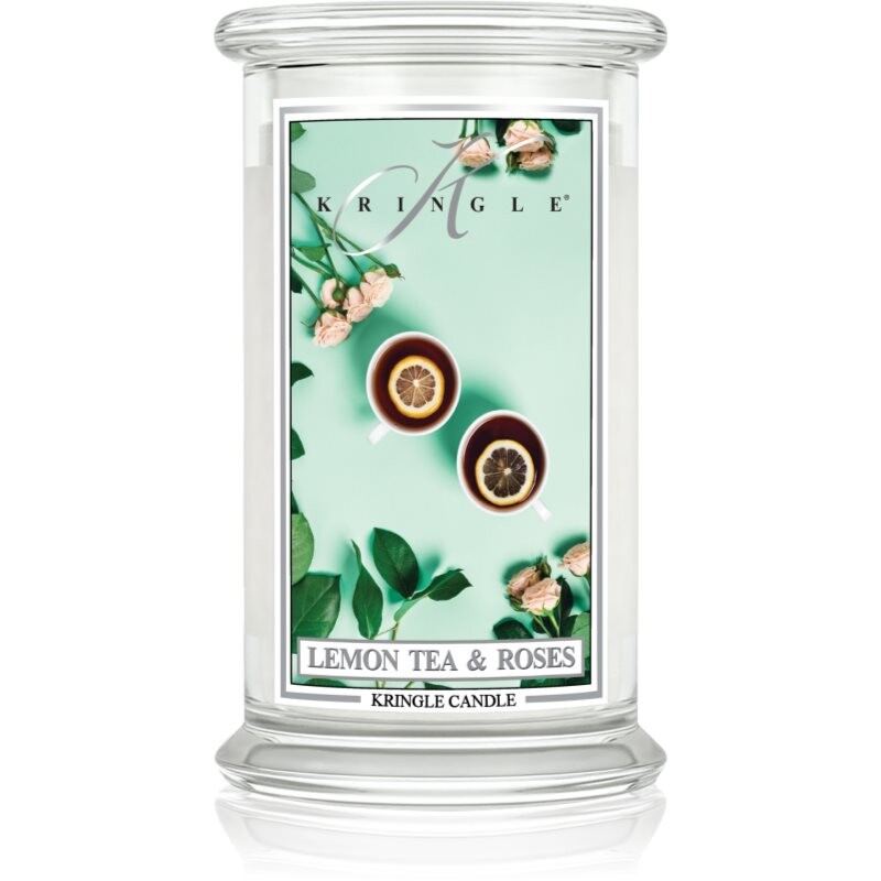 Kringle Candle Classic Lemon Tea & Roses scented candle 623 g
