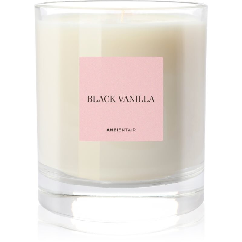 Ambientair COLOURS Black Vanilla scented candle 200 g