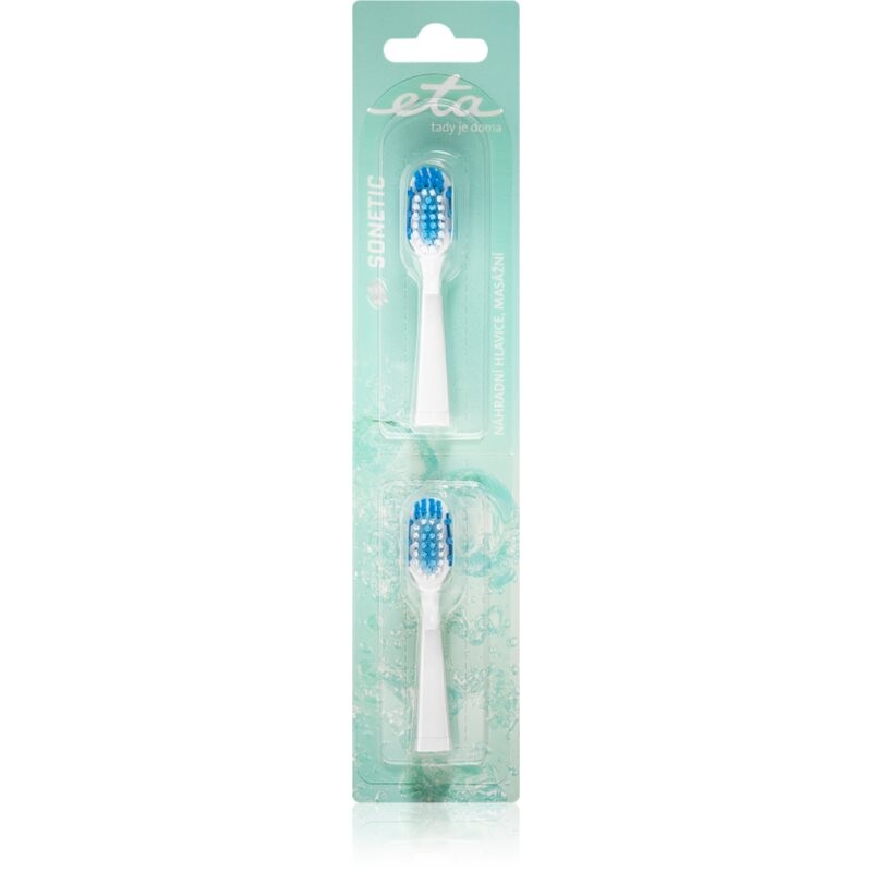 ETA Sonetic Massage 0709 90100 toothbrush replacement heads For ETA 0709 2 pc