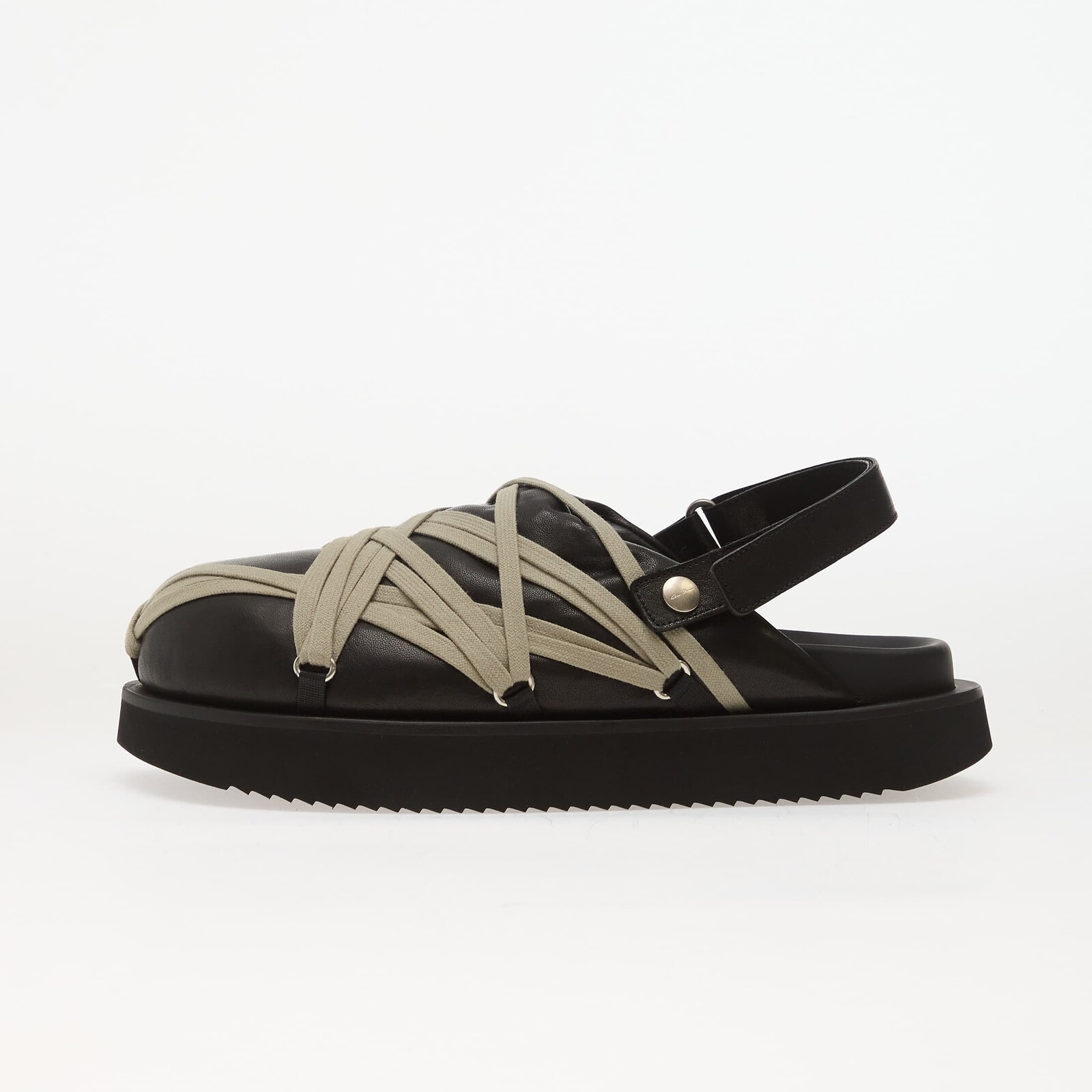 Sneakers Rick Owens DRKSHDW Leather Padded Sandals - Padded Megalace Platform Black/ Pearl UK 8