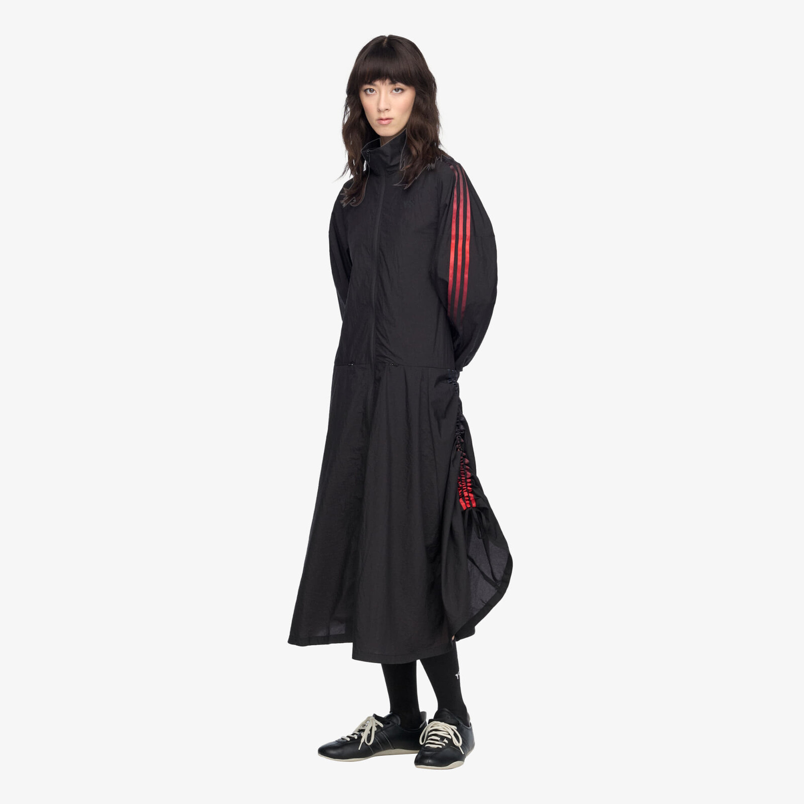 Y-3 Gradient 3 Stripes Nylon Track Dress Black S