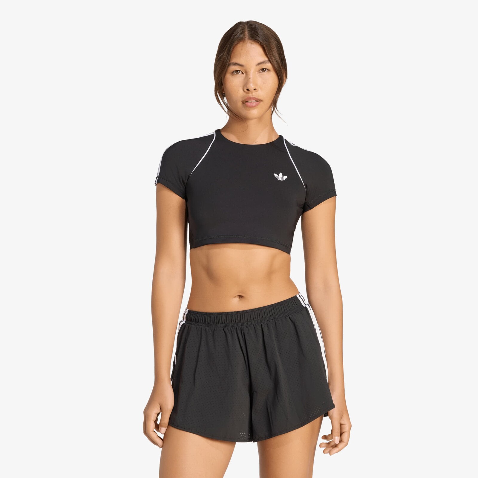 adidas Originals Sport Superstar Bra Tee Black M