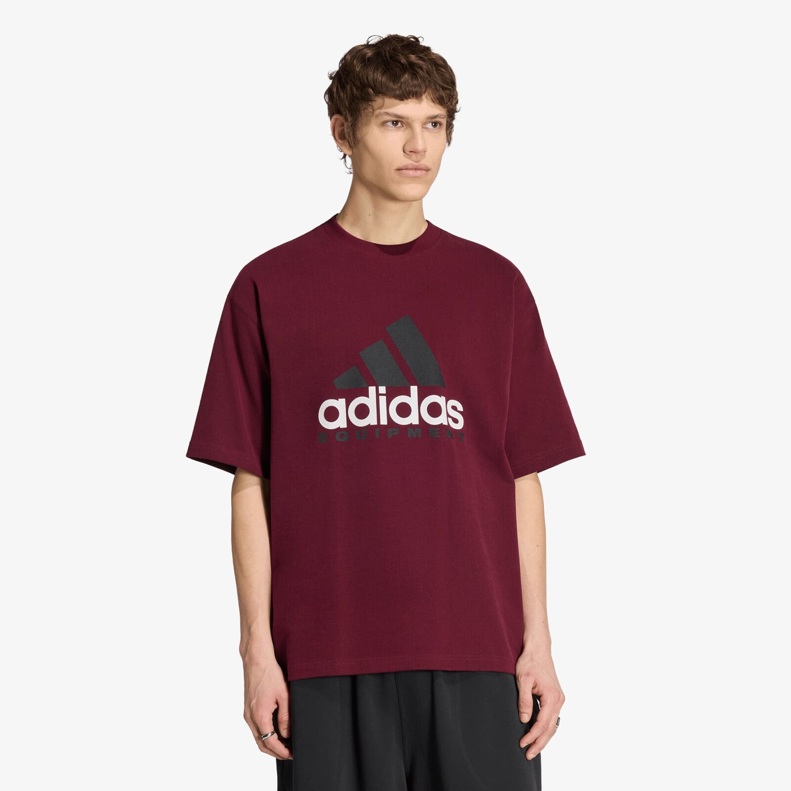 T-shirt adidas Equipment Logo Tee Maroon S