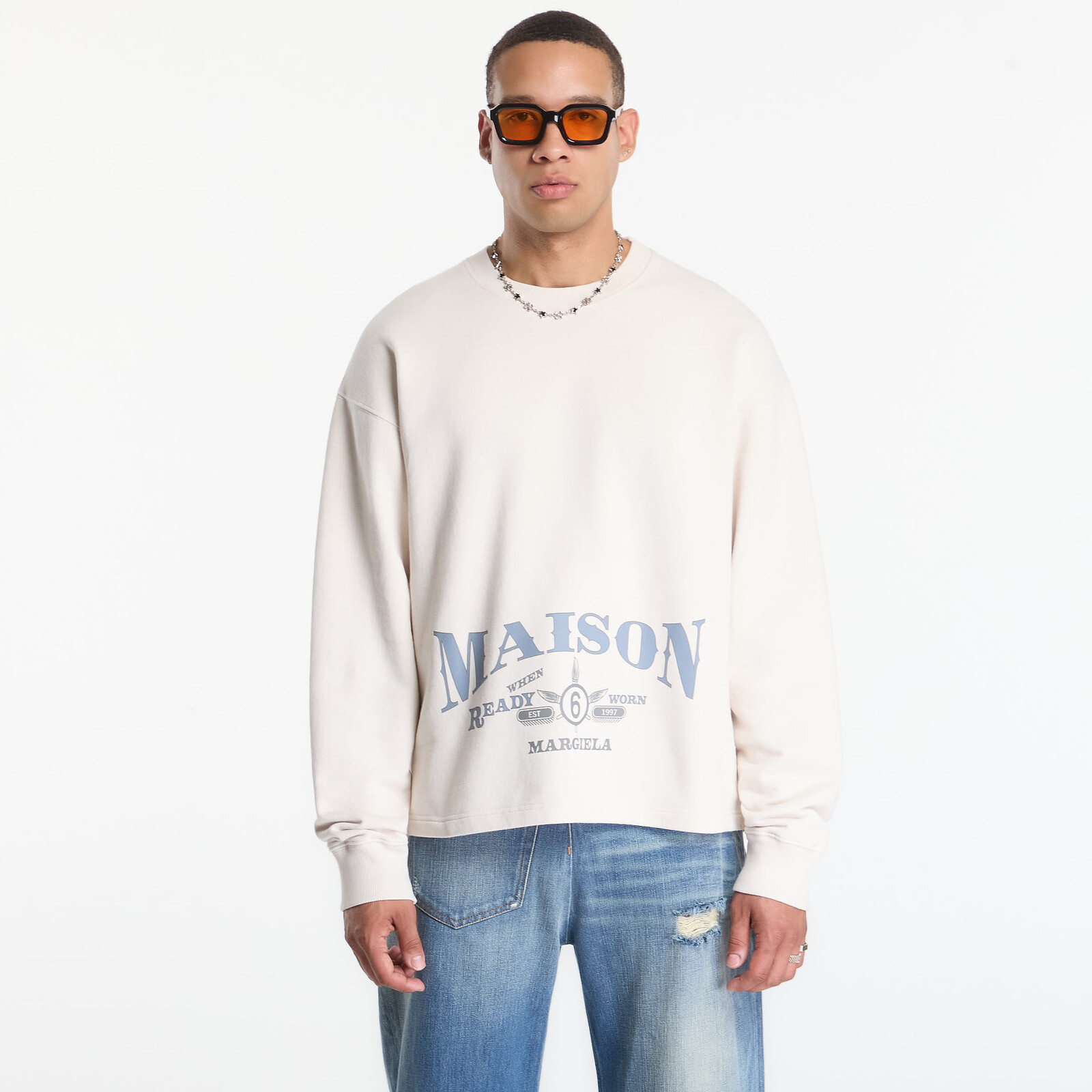 Sweatshirt MM6 Sweatshirt Off White XL