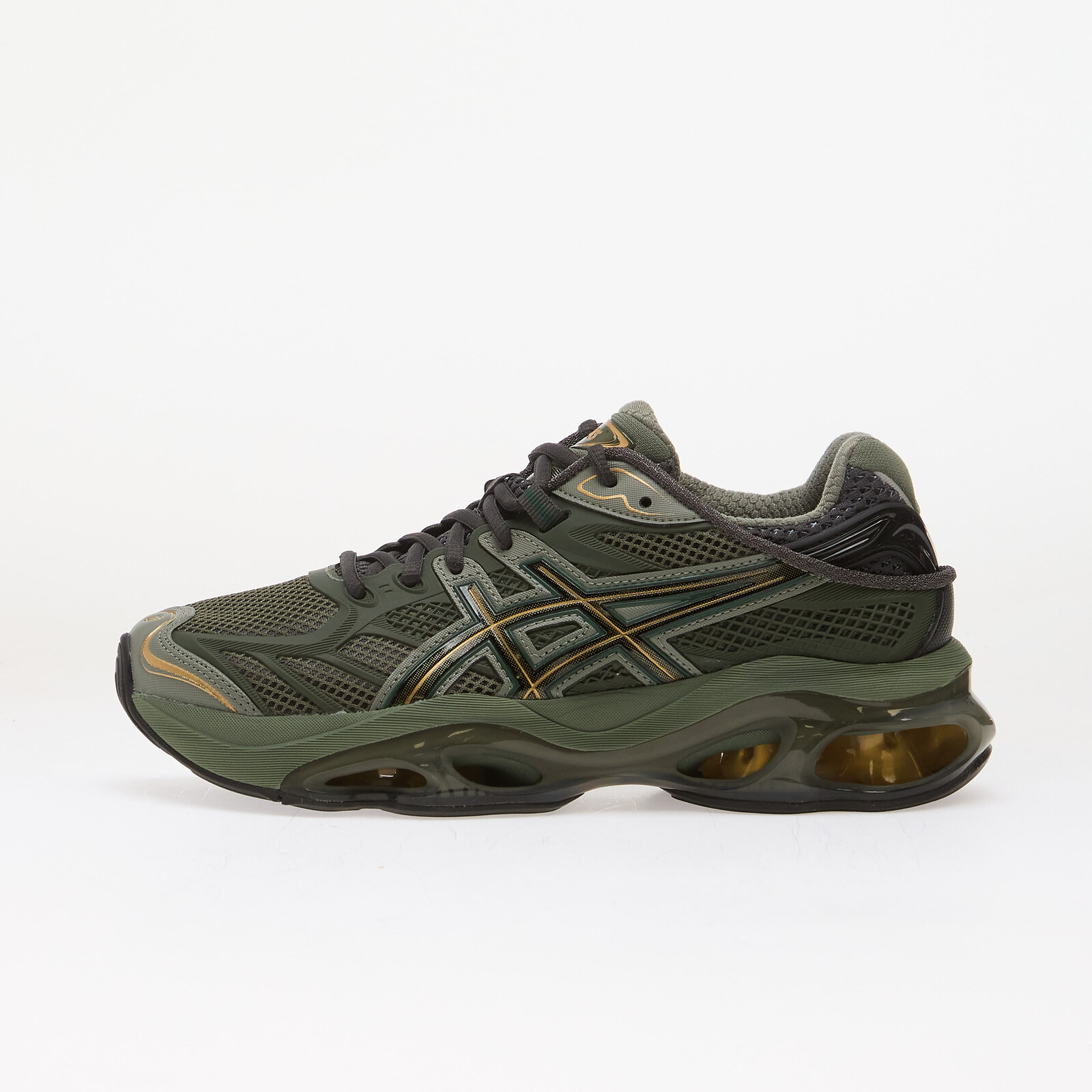 Sneakers Asics Gel-Kinetic 2.0 Obsidian Grey/ Olive Canvas UK 6.5