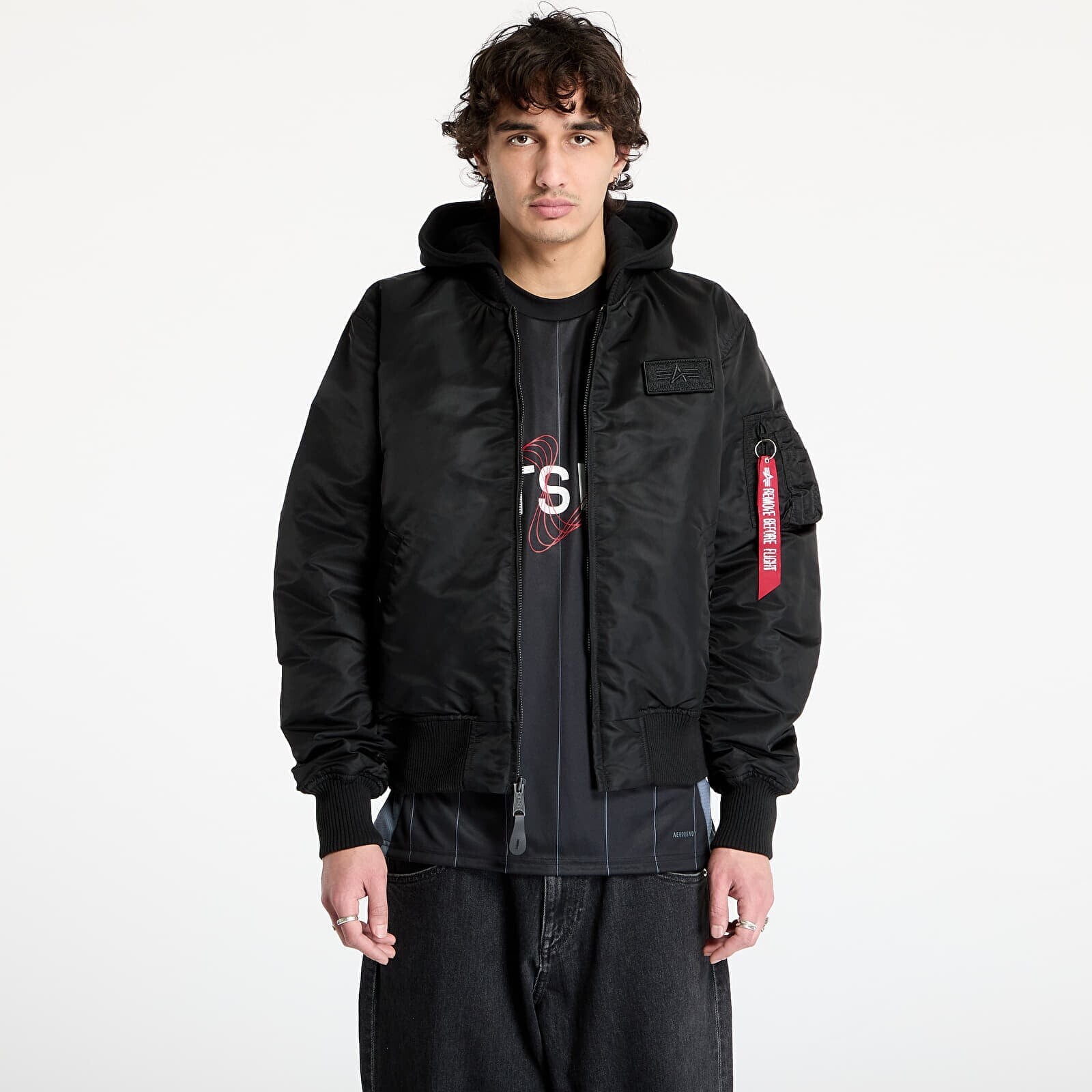 Jacket Alpha Industries MA - 1 ZH Back Print Black M