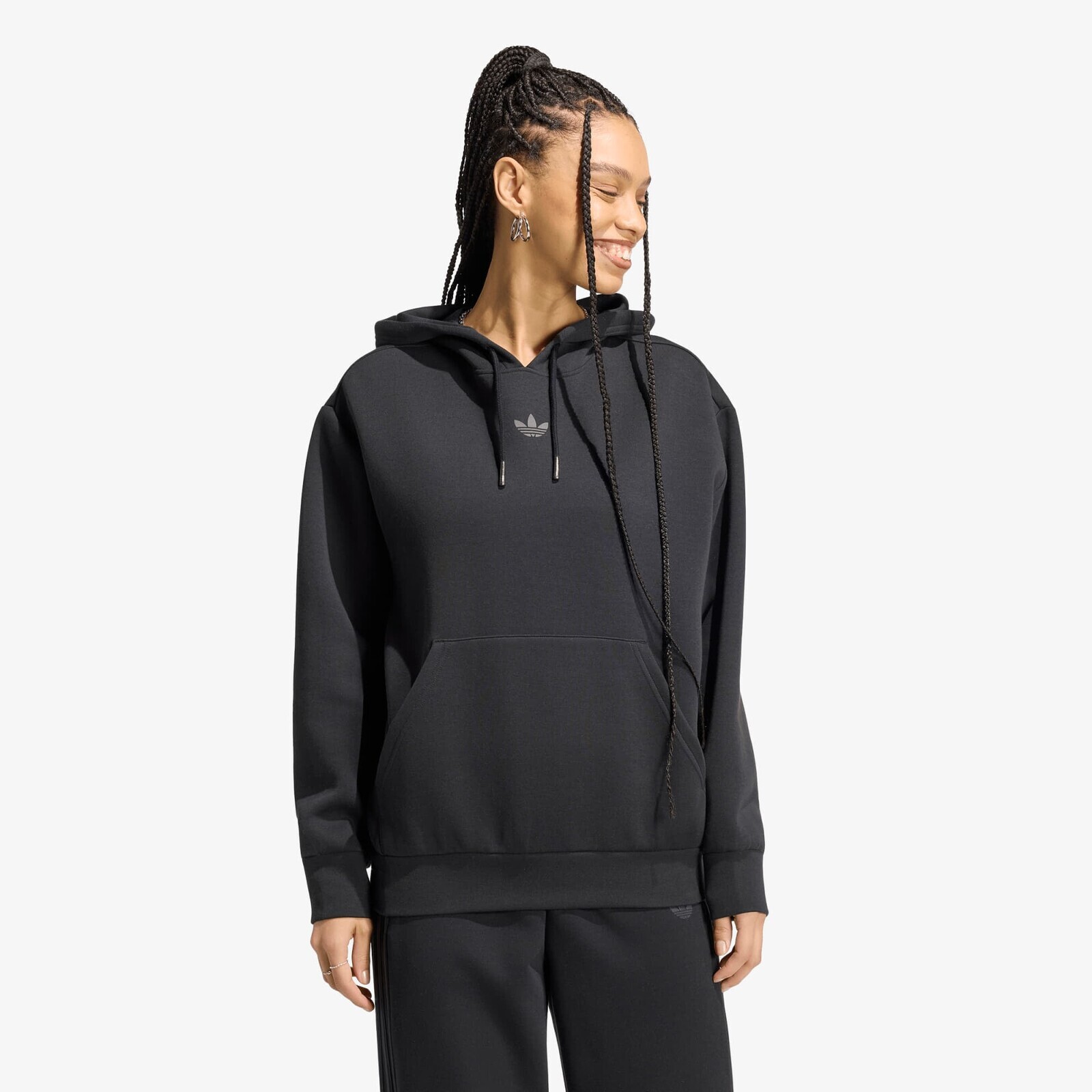 Sweatshirt adidas Spacer Hoodie Black/ Black Reflective/ Night Grey M