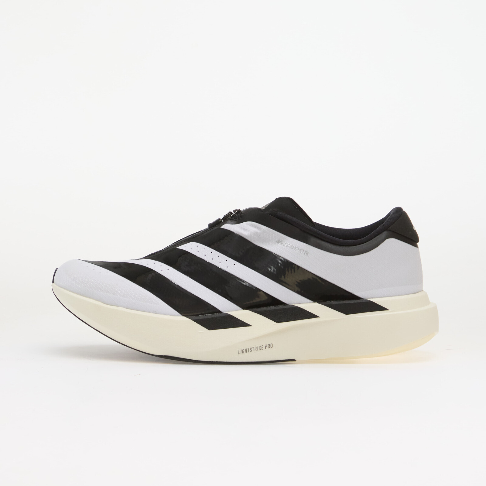 Sneakers adidas ADIZERO EVO SL Zip LIGHTSTRIKEPRO Running Ftwr White/ Core Black/ Silver Met. UK 10.5