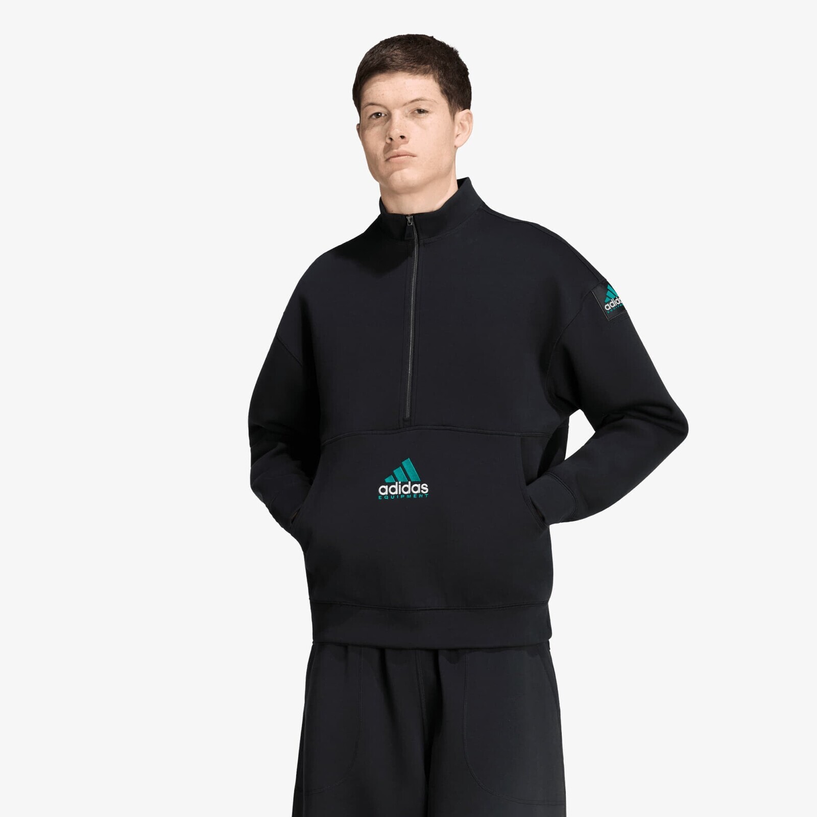 Sweatshirt adidas Equipment Spacer Half-zip Black M