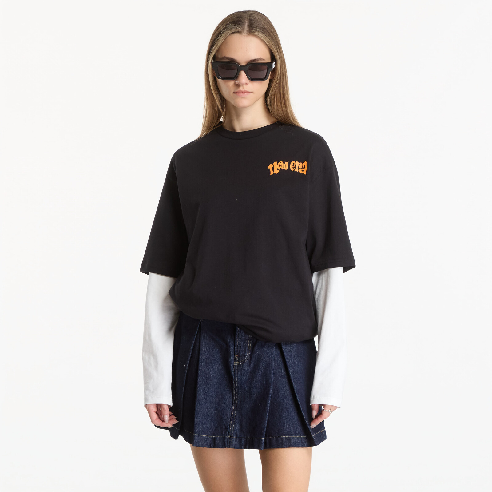 T-shirt New Era Food Character Graphic OS Tee UNISEX Black S