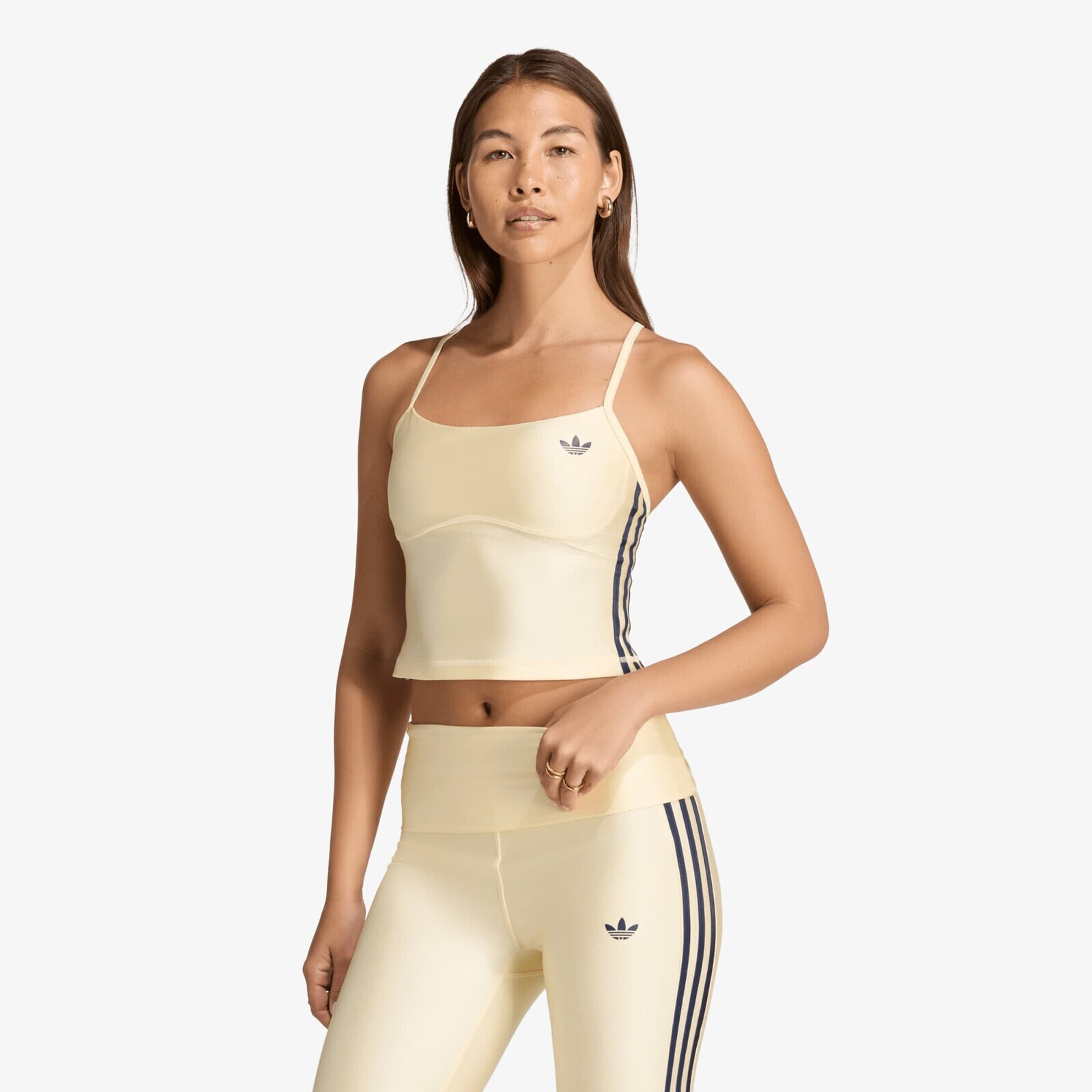 Tank top adidas Sport Tank Padded Warm Vanilla M