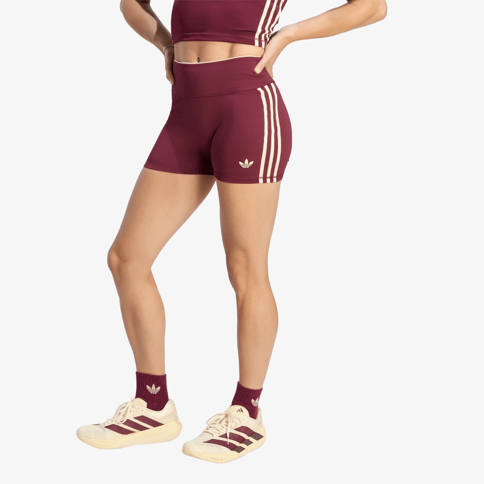 Pants adidas Originals Sport Superstar Short Leggings Maroon S