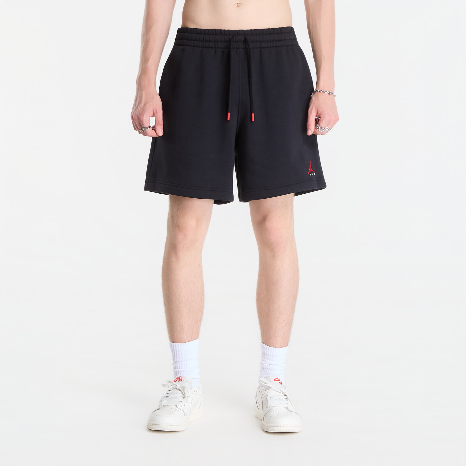 Jordan Brooklyn Fleece Men's Shorts Black/ University Red XS
