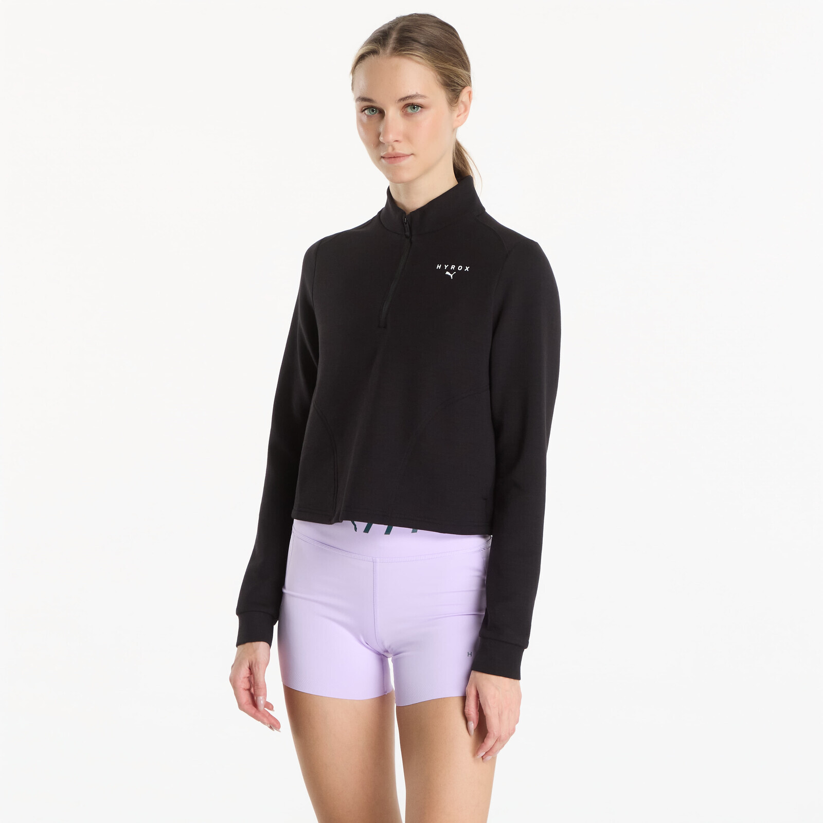 Sweatshirt Puma W Puma X Hyrox Cloudspun 1/4 Zip Puma Black L