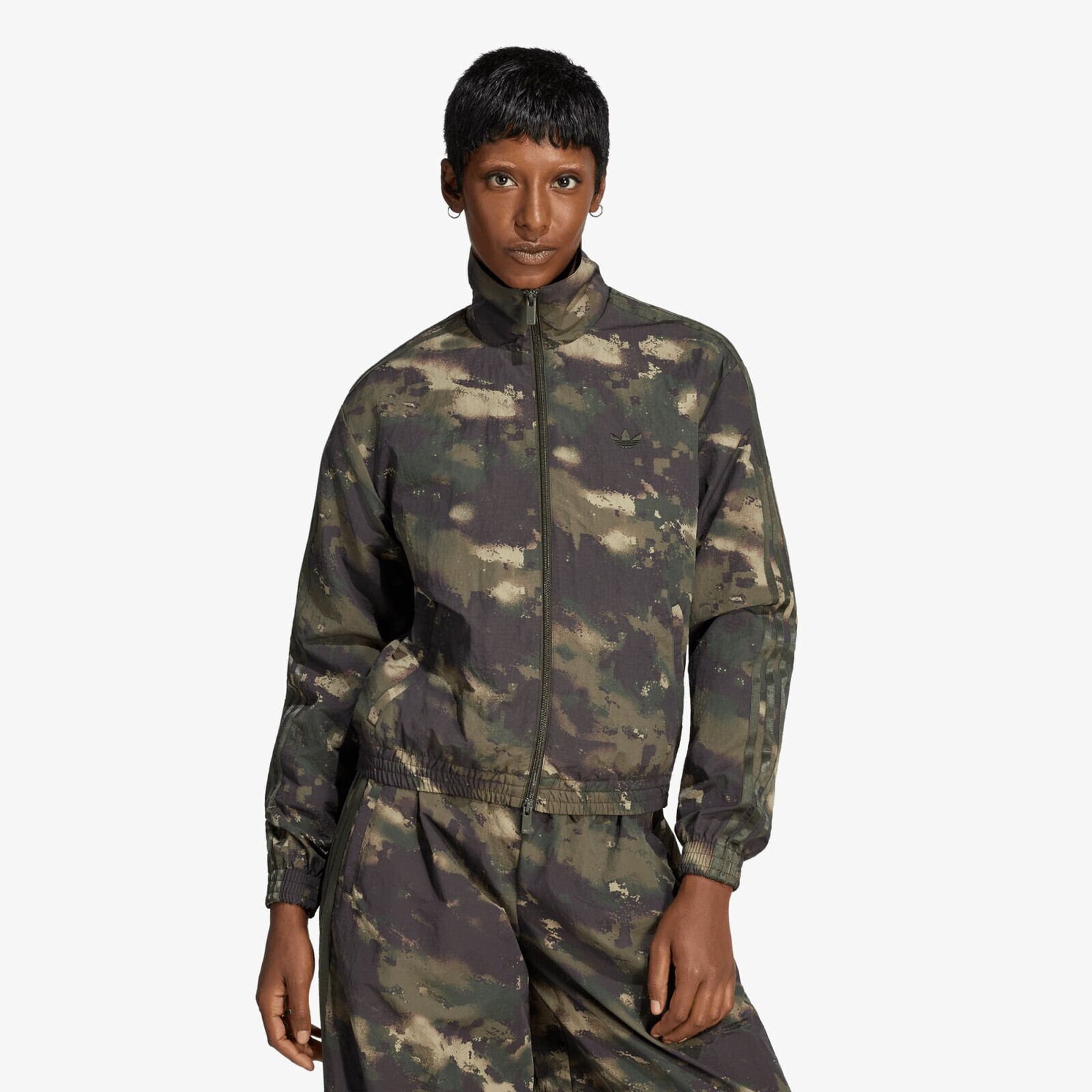 Jacket adidas Badigirl Camouflage Loose Track Top Night Cargo/ Aurora Coffee/ Olive Strata XL