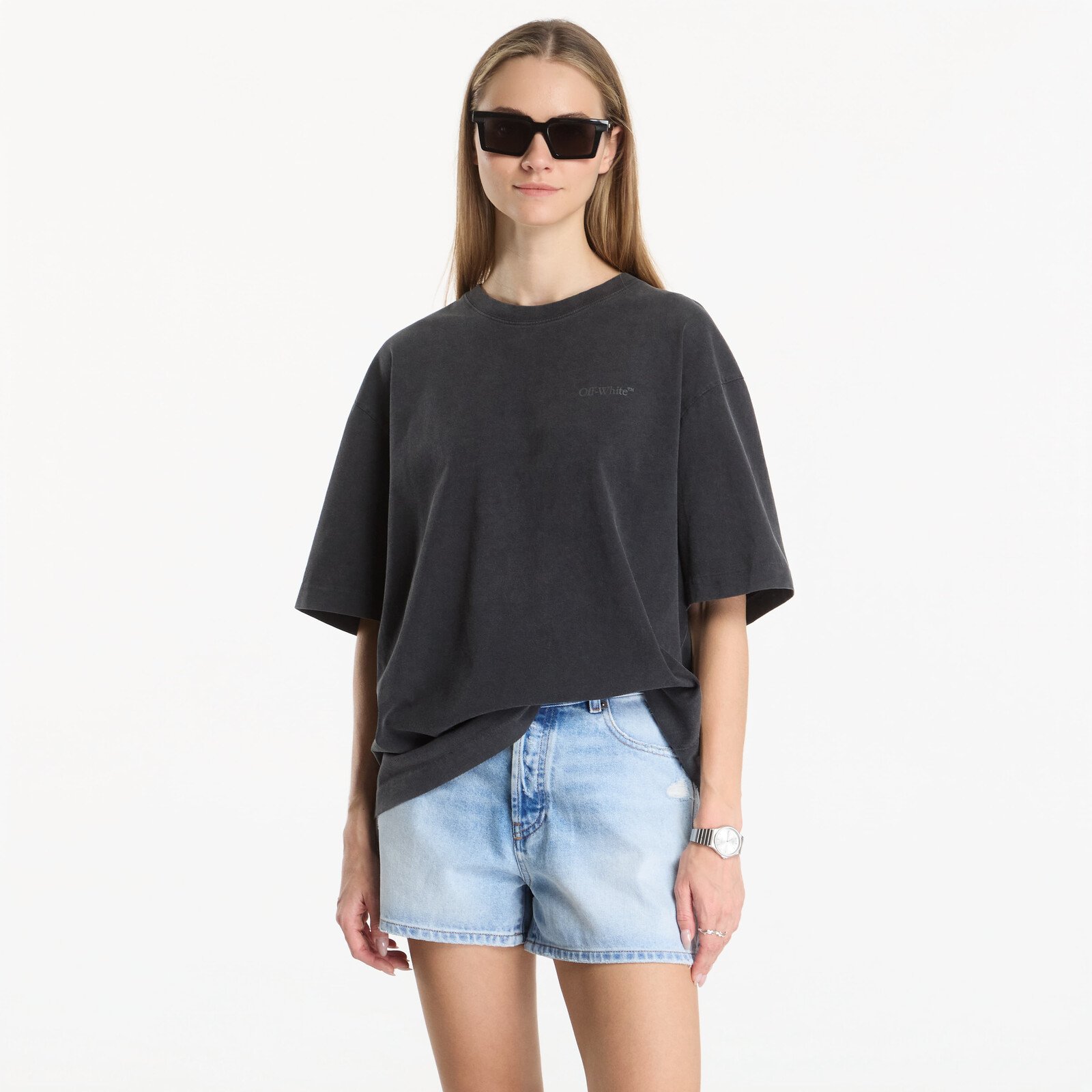 T-shirt Off-White Rugs Arrow Skate S/S Tee UNISEX Vintage Black L