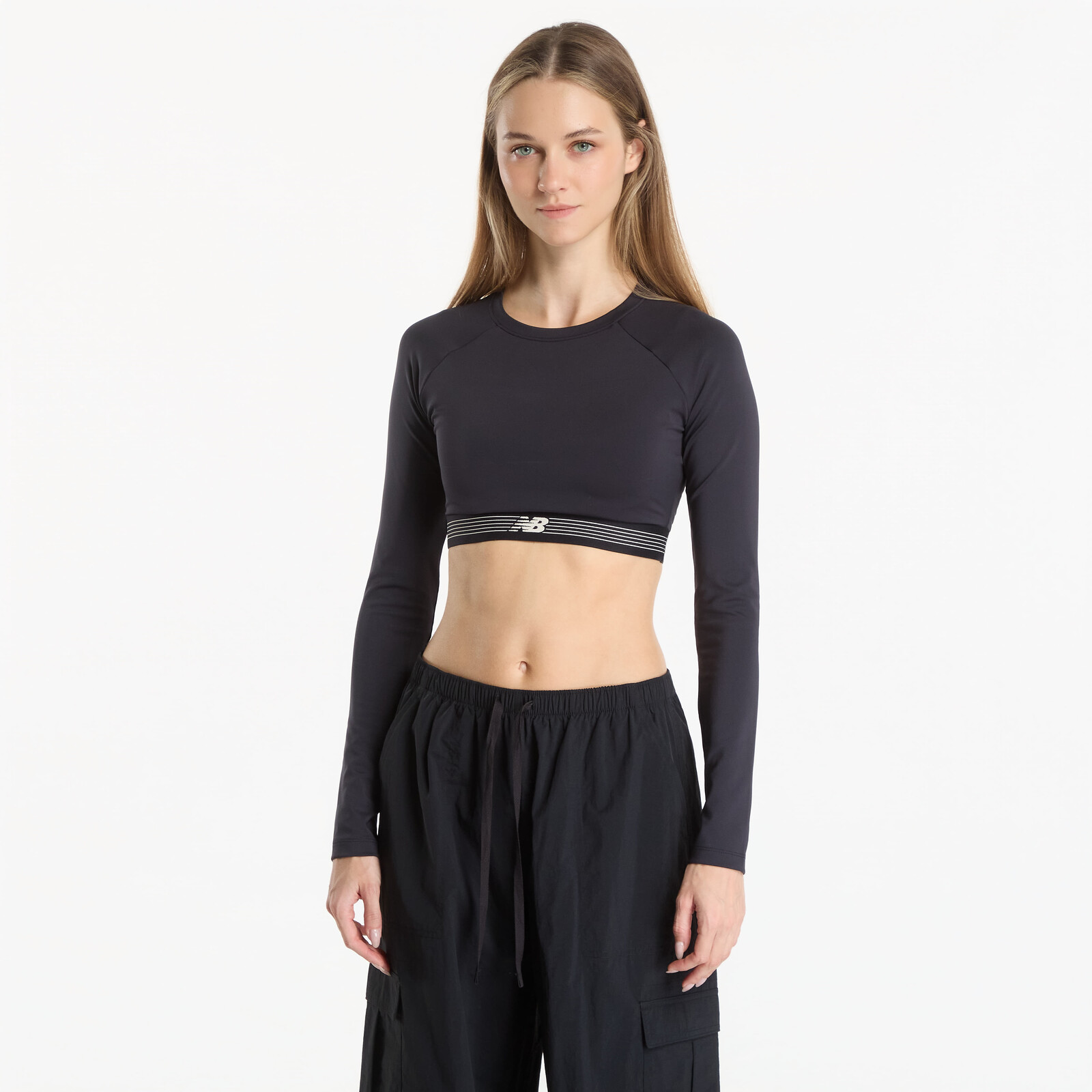 T-shirt New Balance AC Fitted Long Sleeve Black S